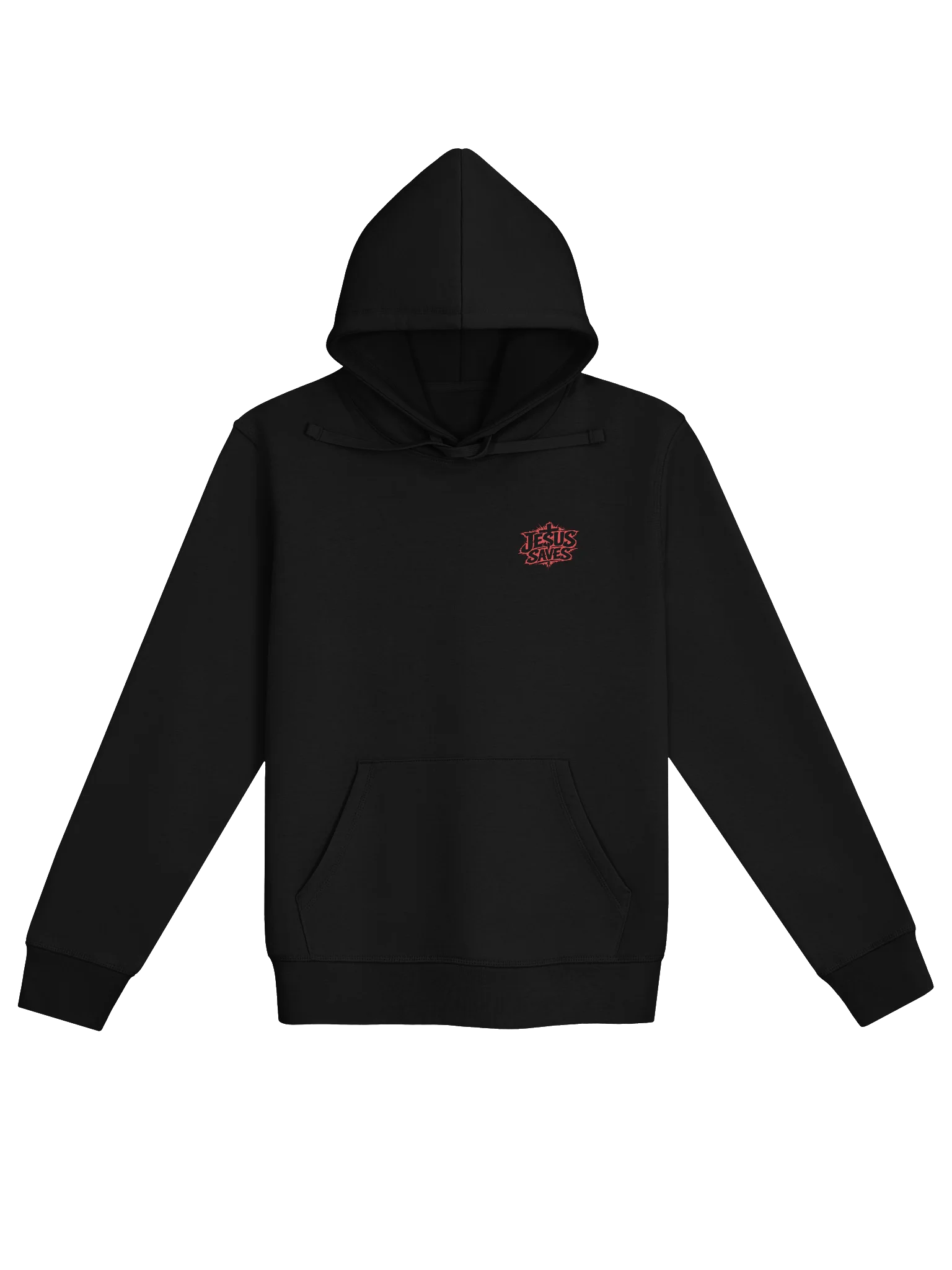 Jesus Saves Hoodie (red tex - back) product image (1)