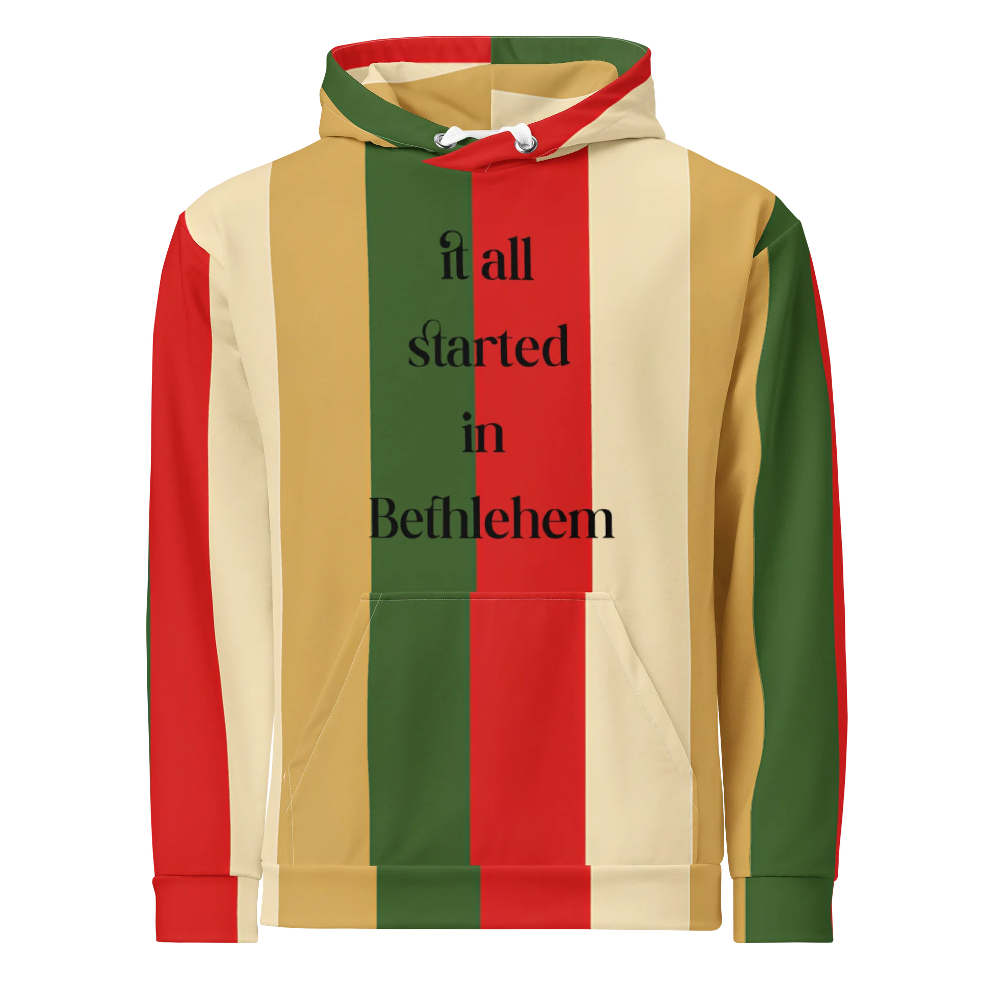 The Gift Wrapped Bethlehem Stripes Unisex Hoodie product image (1)