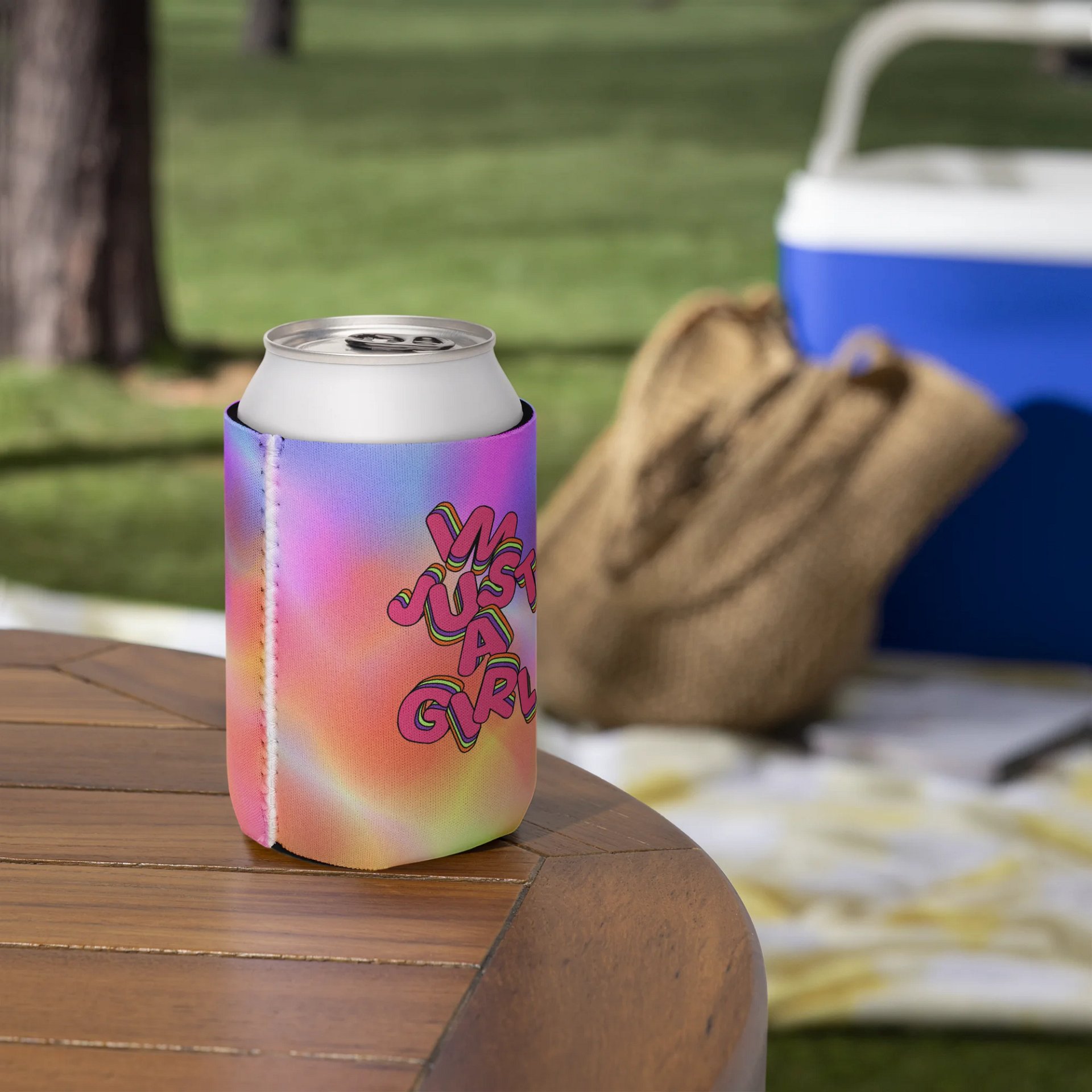 I'm just a girl Tie-Dye Coozie product image (5)