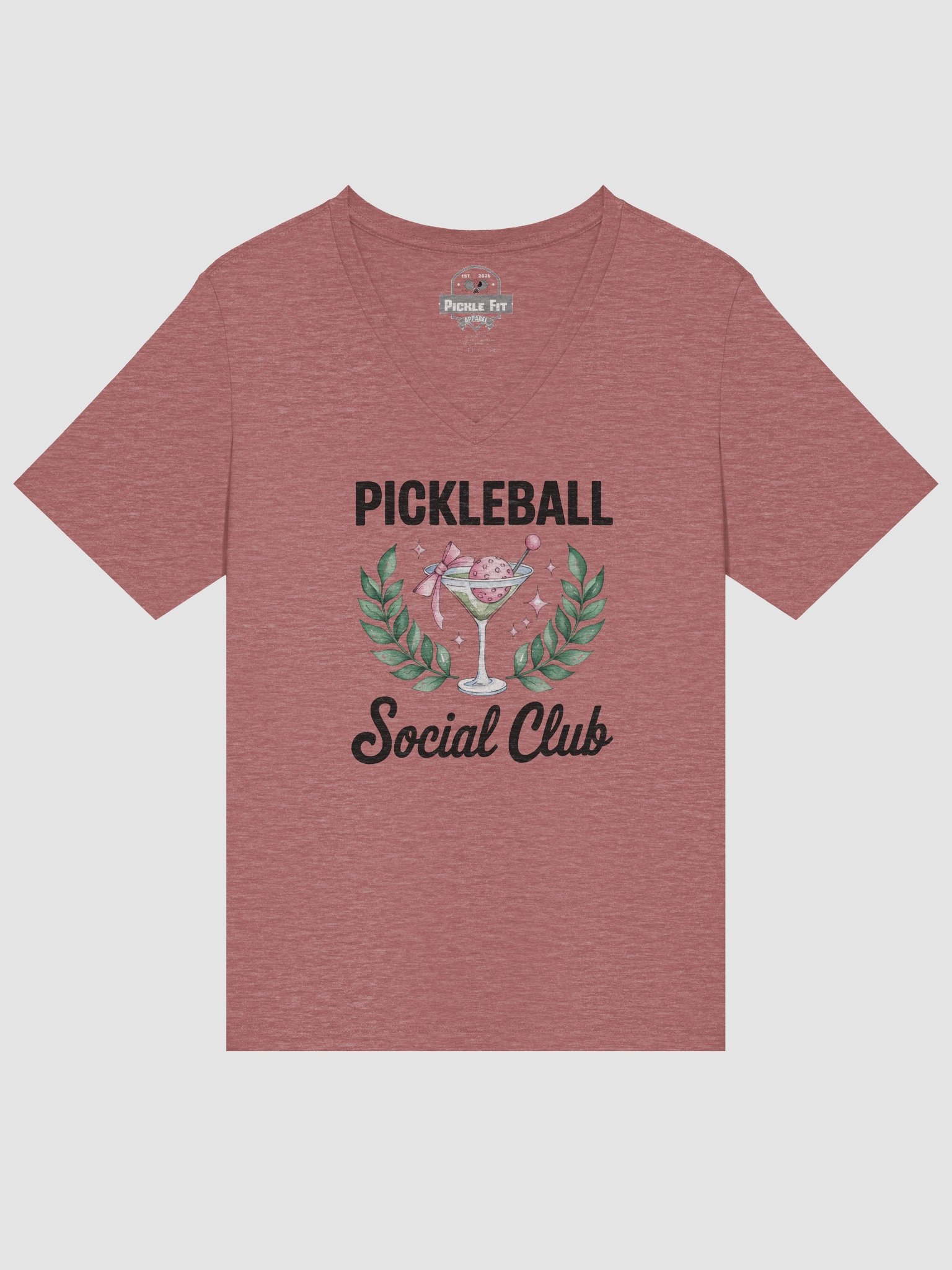 Pickle Ball Martini Women's V-Neck Tee product image (15)