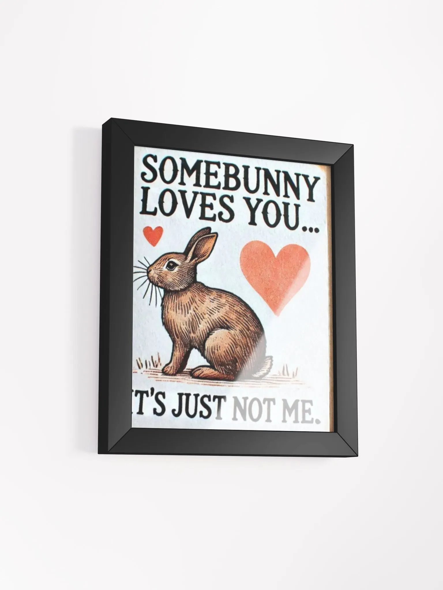 not your valentine poster product image (2)