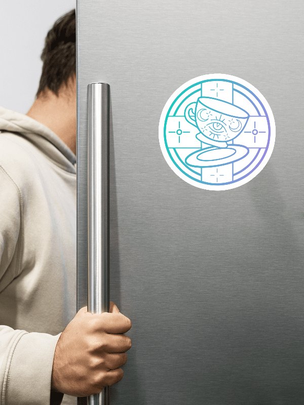 School Of Tea Sorcery Emblem Die-Cut Magnet product image (1)