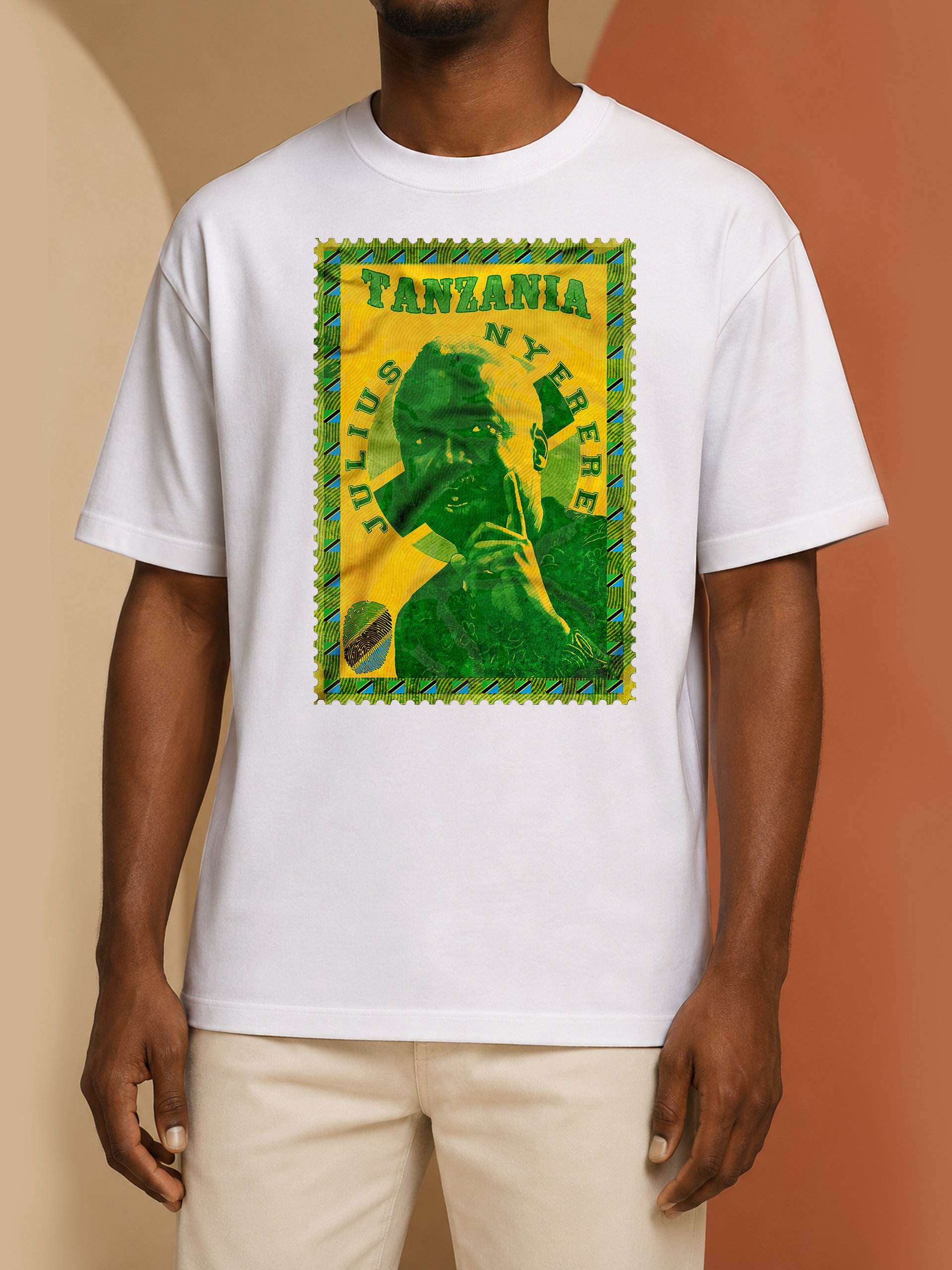 Julius Nyerere Vintage Postage Stamp T-Shirt | Mwalimu Nyerere Pan-African Tee product image (1)