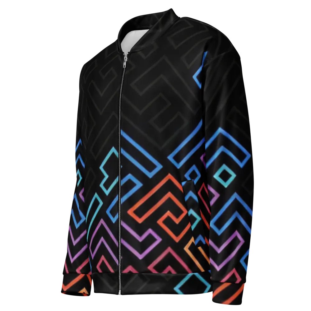 Neon Maze Bomber Jacket product image (7)