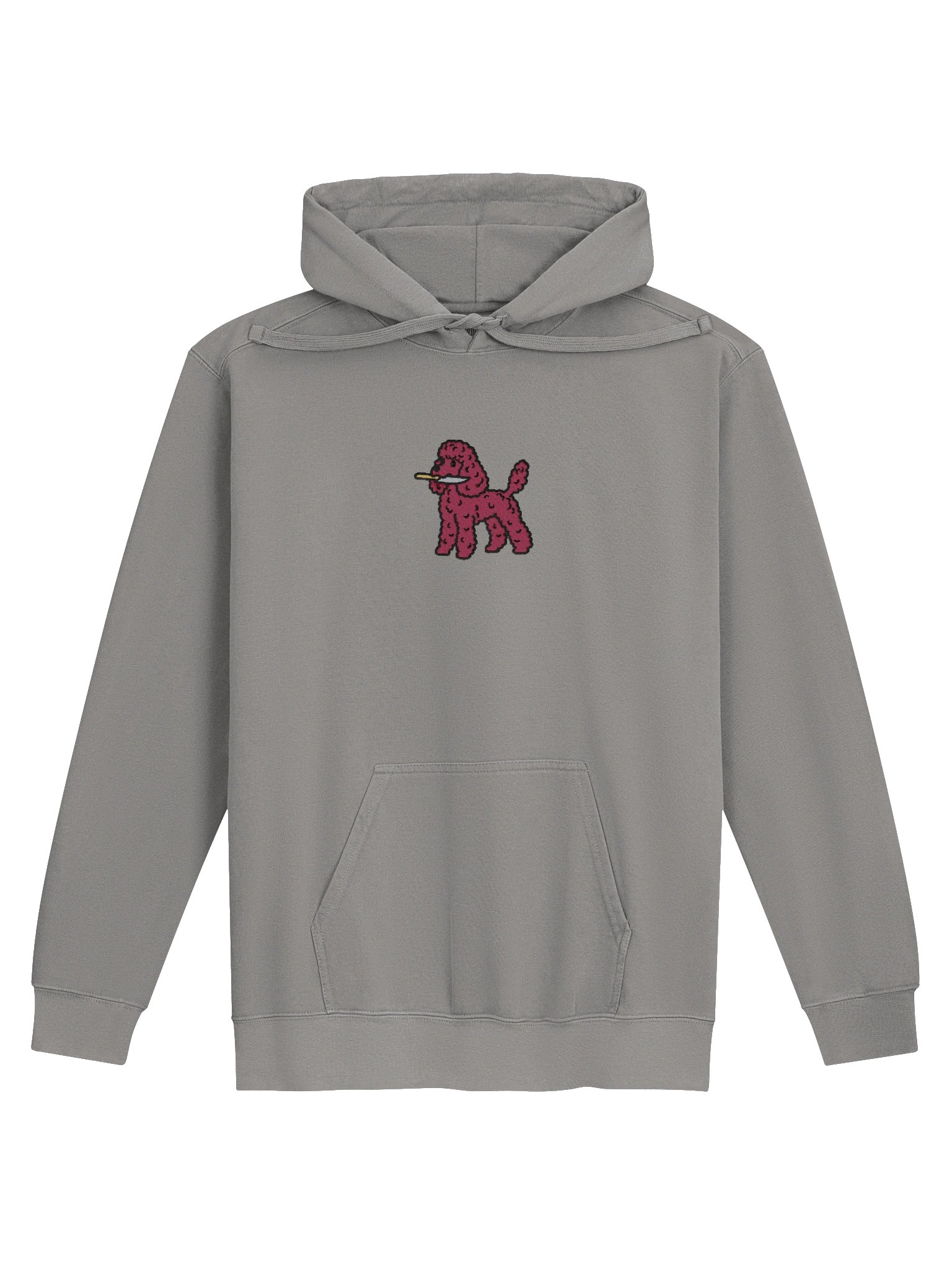 Funny Chibi-Style Poodle(Chocolate) Embroidered Premium Hoodie product image (33)