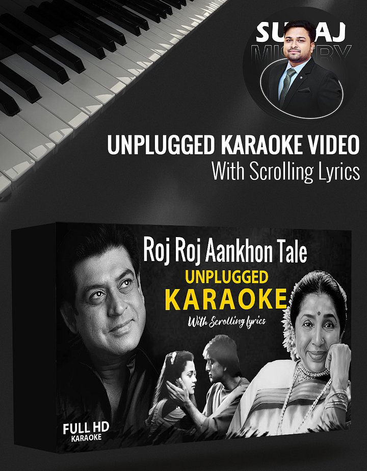 Roz Roz Aankhon Tale - Unplugged Karaoke product image (1)