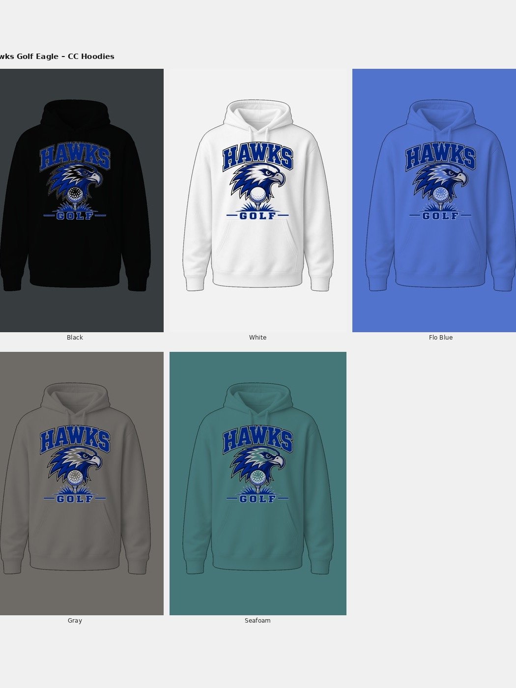 Hawks Golf Comfort Colors Hoodie product image (2)