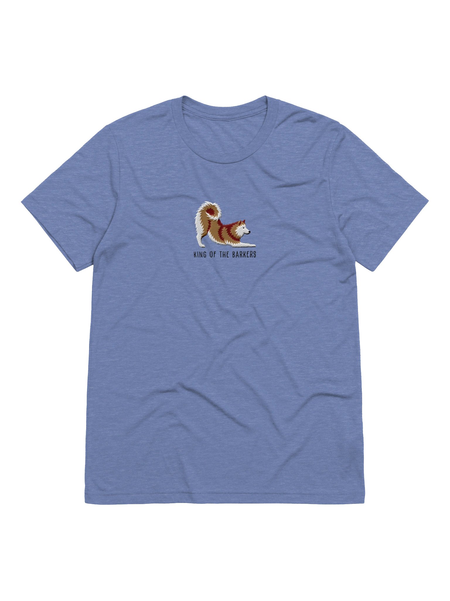 King of the Barkers T-Shirt(Embroidered) of a Finnish Spitz(Gold) product image (25)