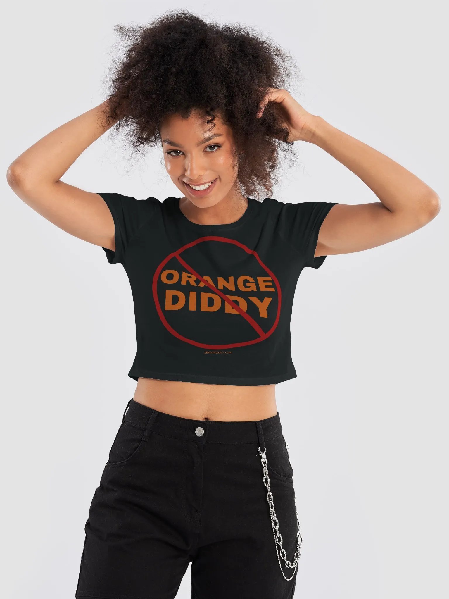 No ORANGE DIDDY Women's Crop Tee product image (2)