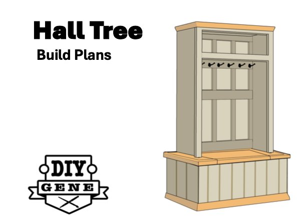 Hall Tree Build Plans product image (1)