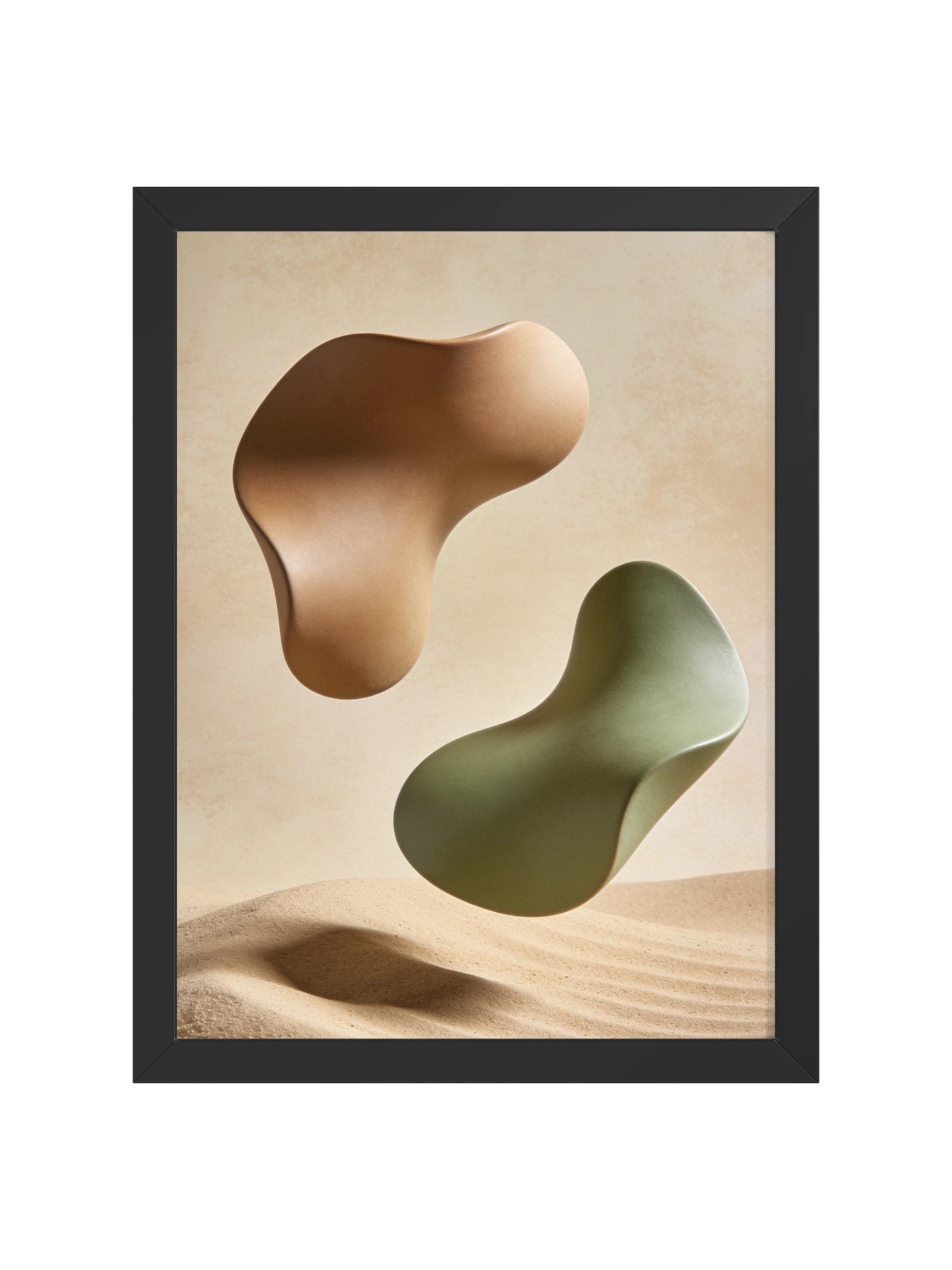 Desert Harmony: Abstract Earth Tones Wall Art- 30× 41 cm product image (2)