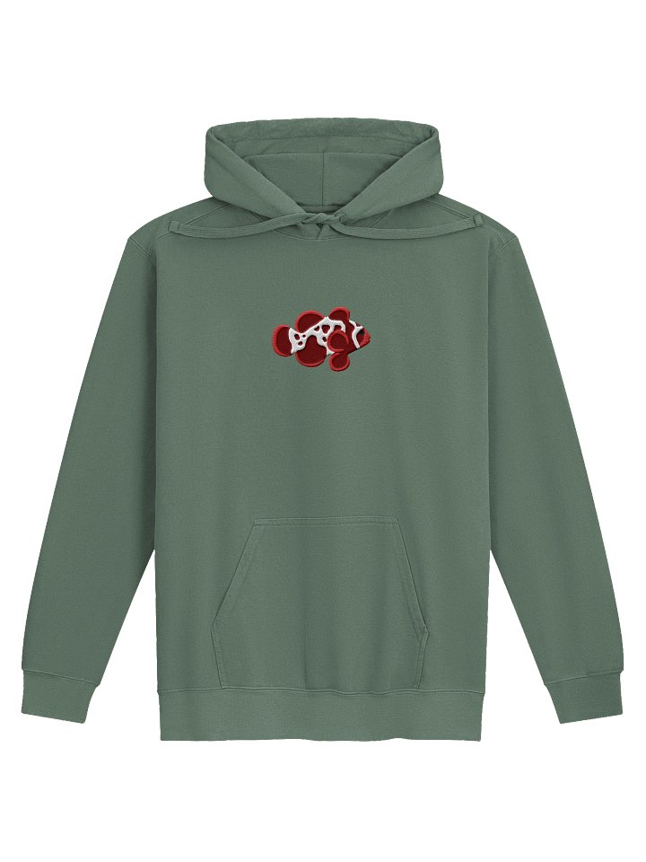 Lightning Maroon Clownfish Embroidered Hoodie | Saltwater Reef Aquarium Fish & Ocean Lover Apparel product image (9)