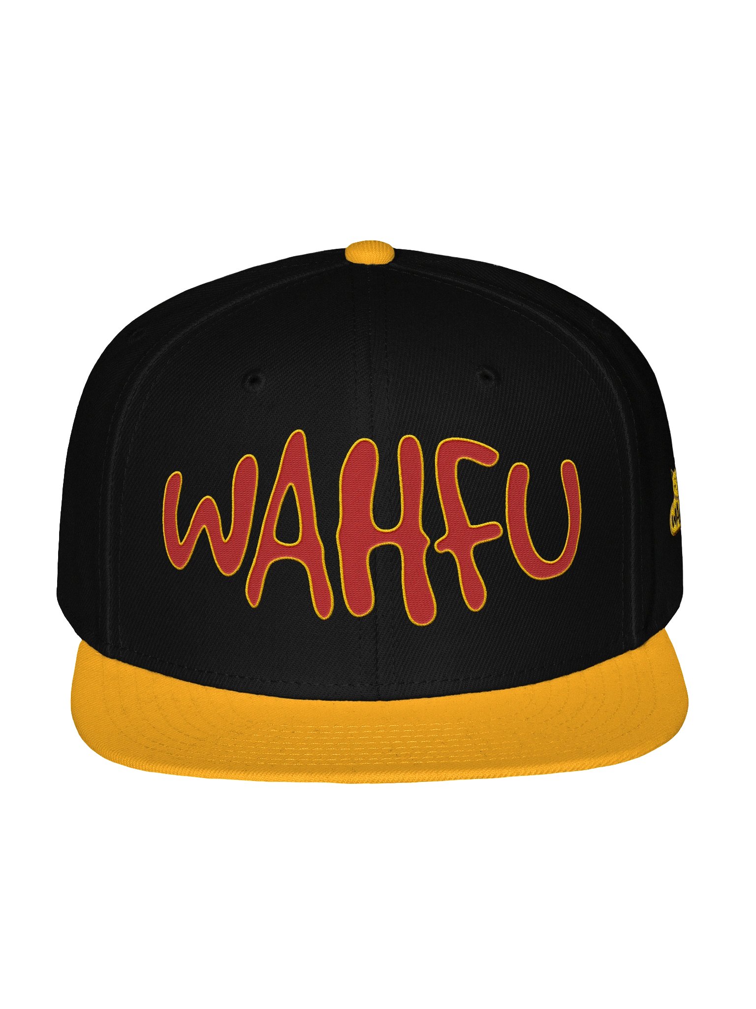 WAHFU Embroidered logo snapback cap - Black Gold product image (1)