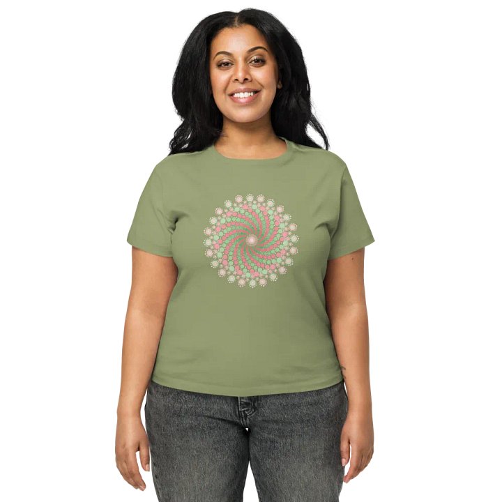 Green and Pink Mandala T-Shirt product image (16)