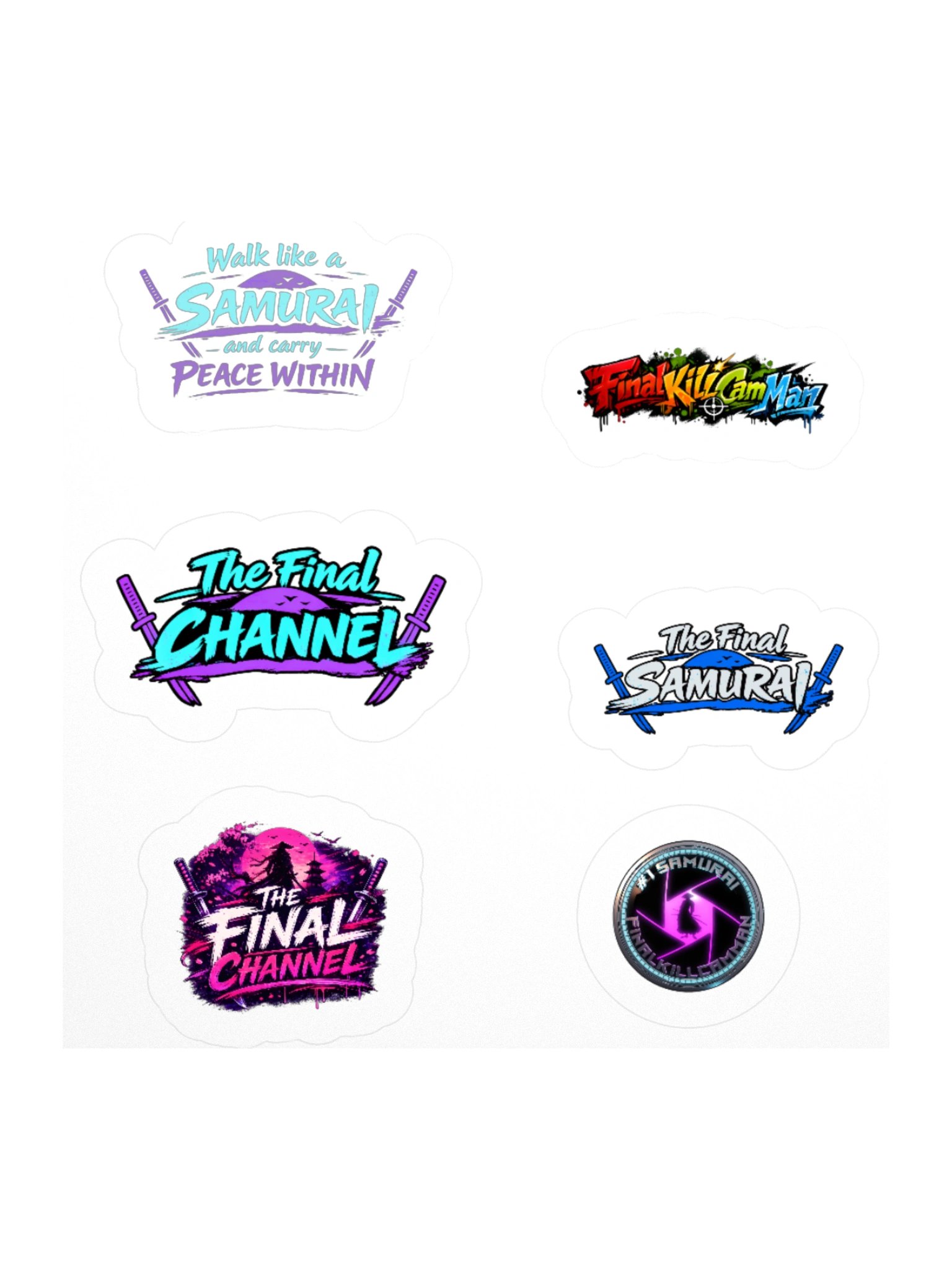 samurai stickers product image (1)