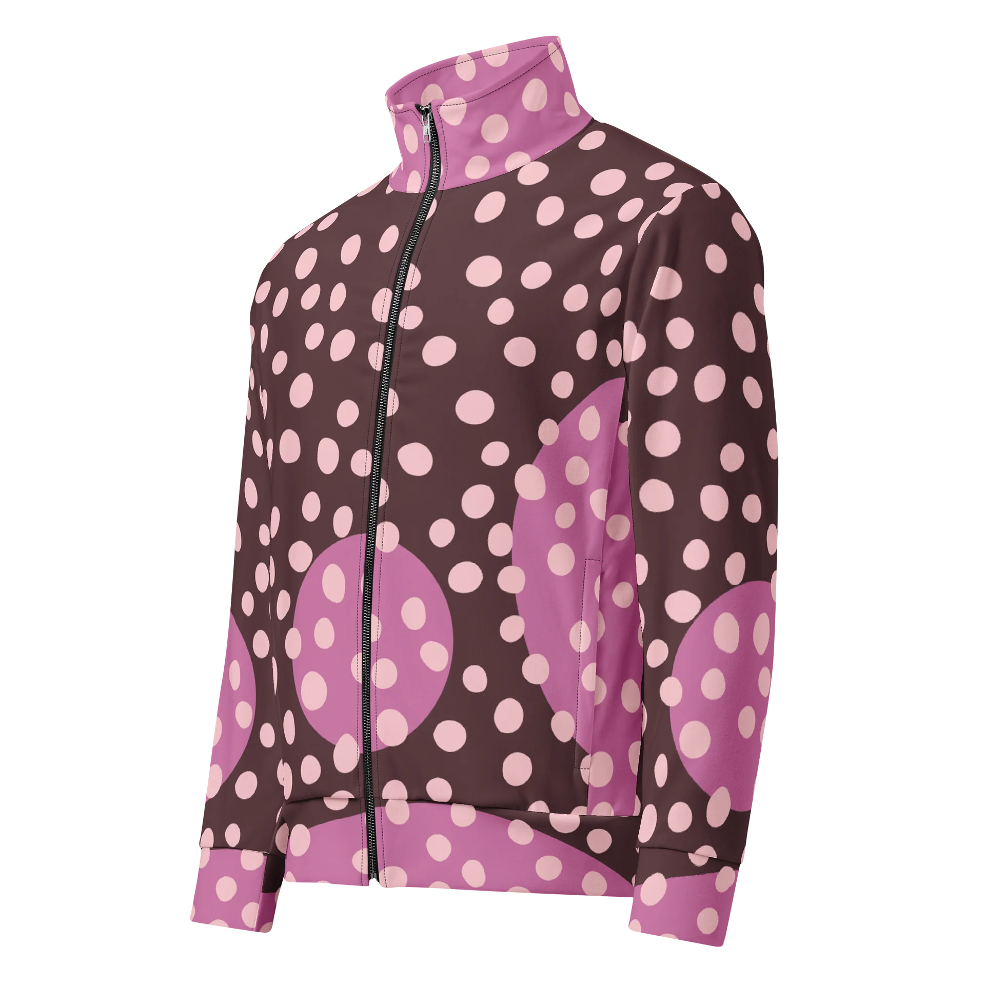 Pink Polka Wave Track Jacket product image (1)