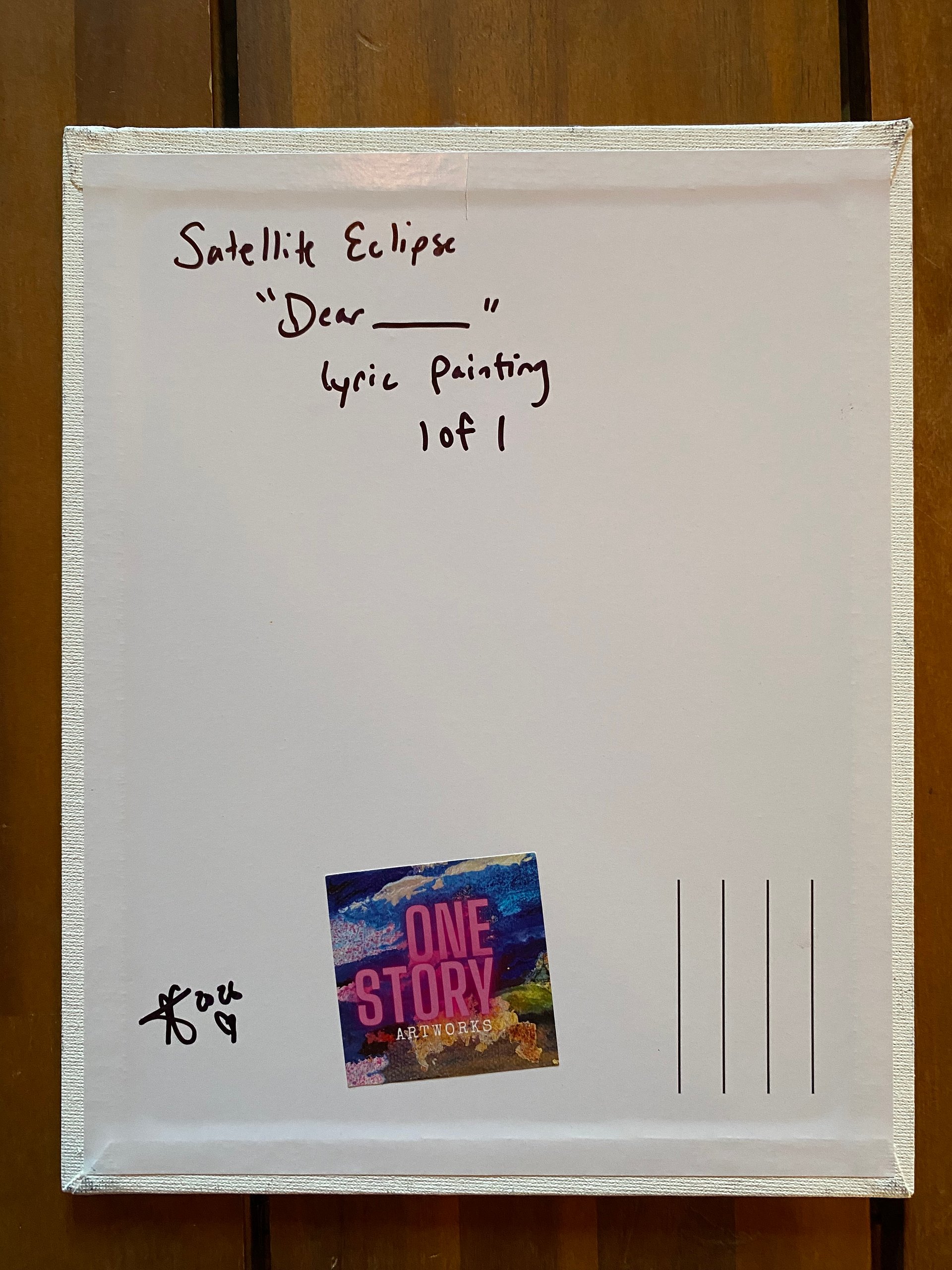 Dear....... Satellite Eclipse Lyric Painting product image (8)