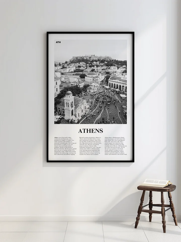 Athens 01 Newspaper Poster | Framed product image (2)