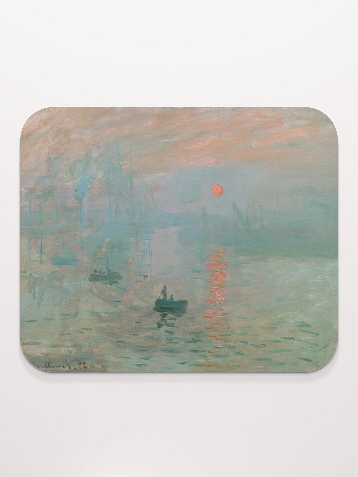 Monet – Impression, Sunrise (Impression, soleil levant) Mouse Pad product image (2)