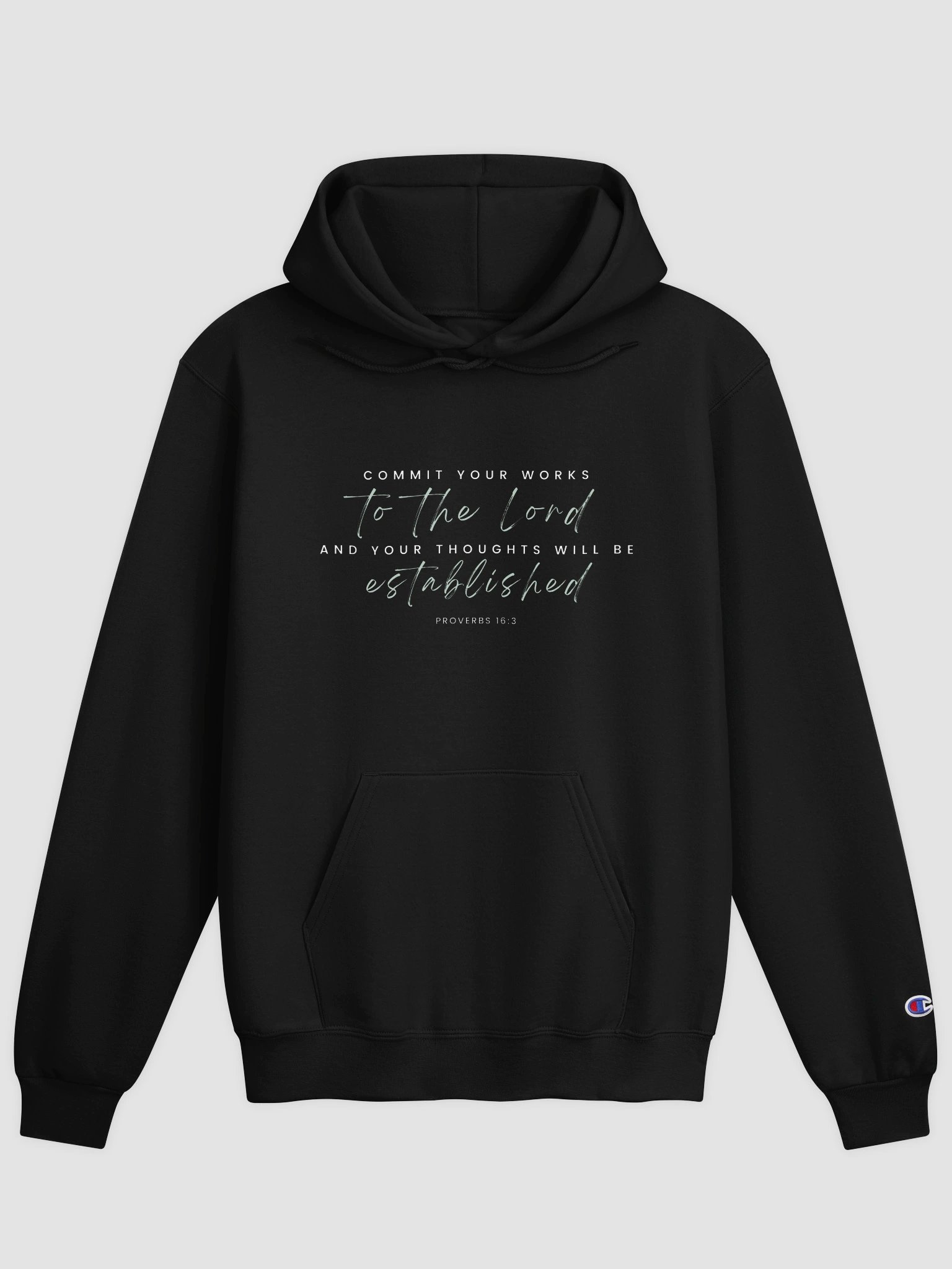 "Commit Your Works To The Lord" Heavyweight Cozy Hoodie product image (1)