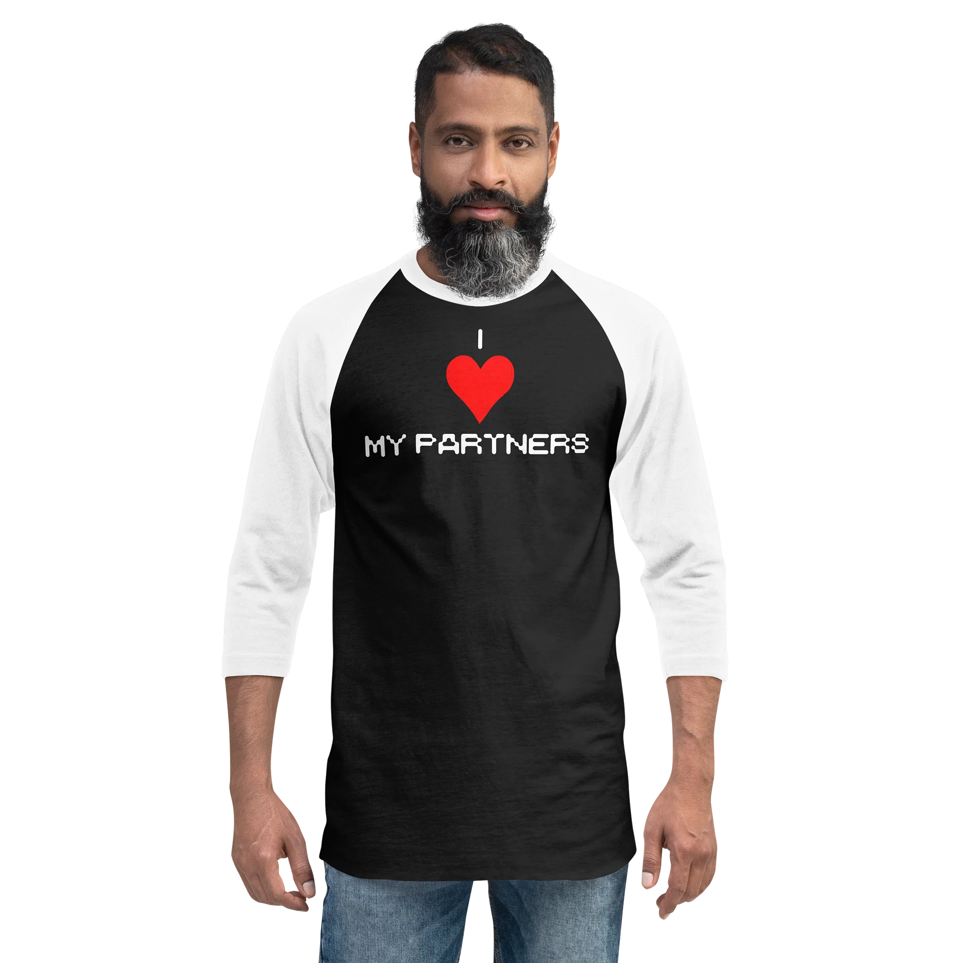I Love My Partners Long Sleeve Raglan product image (5)