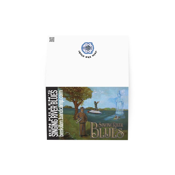 Singing River Blues Original Oil Album Art Greeting Card product image (4)