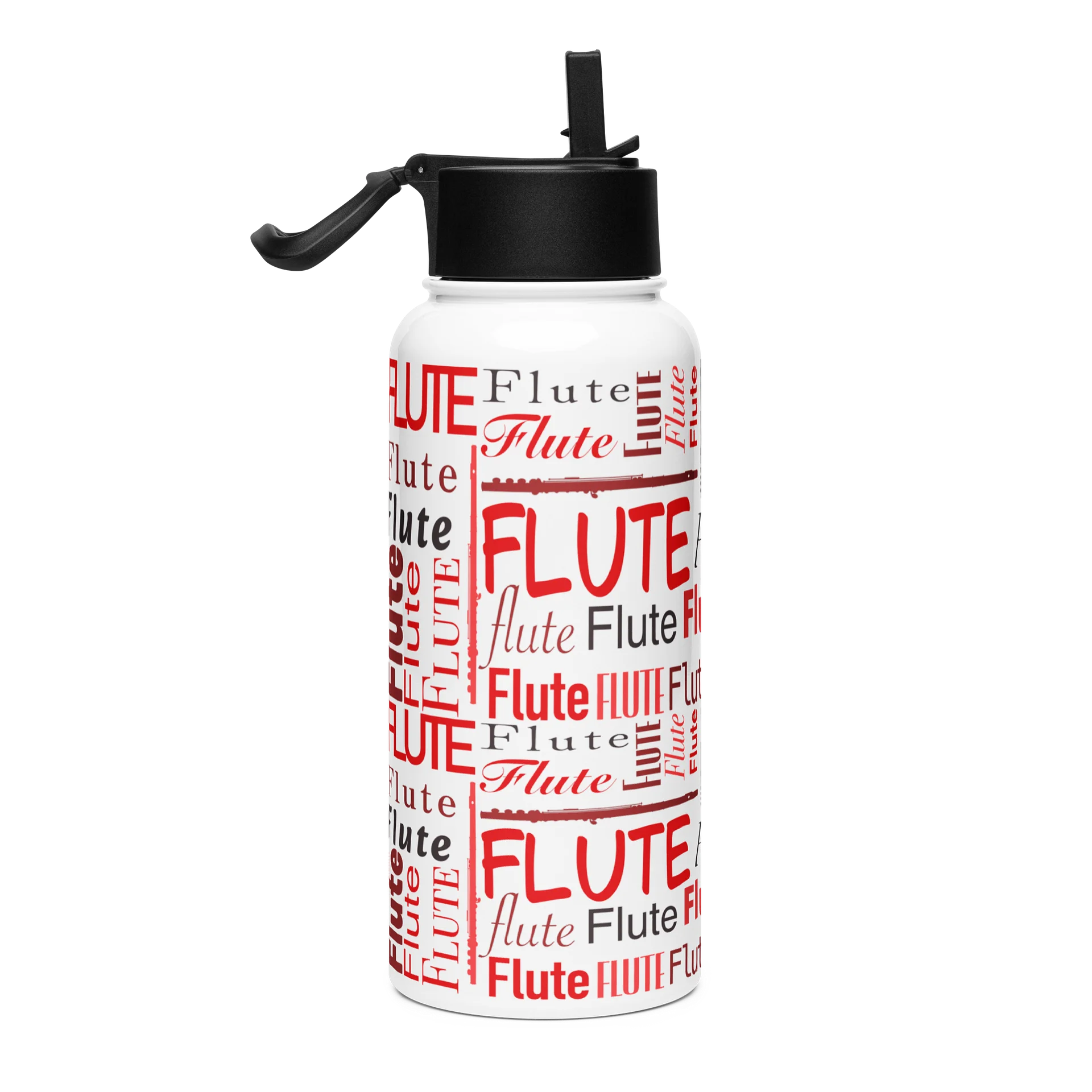 Loud and Clear | Flute Straw Lid | Red product image (4)