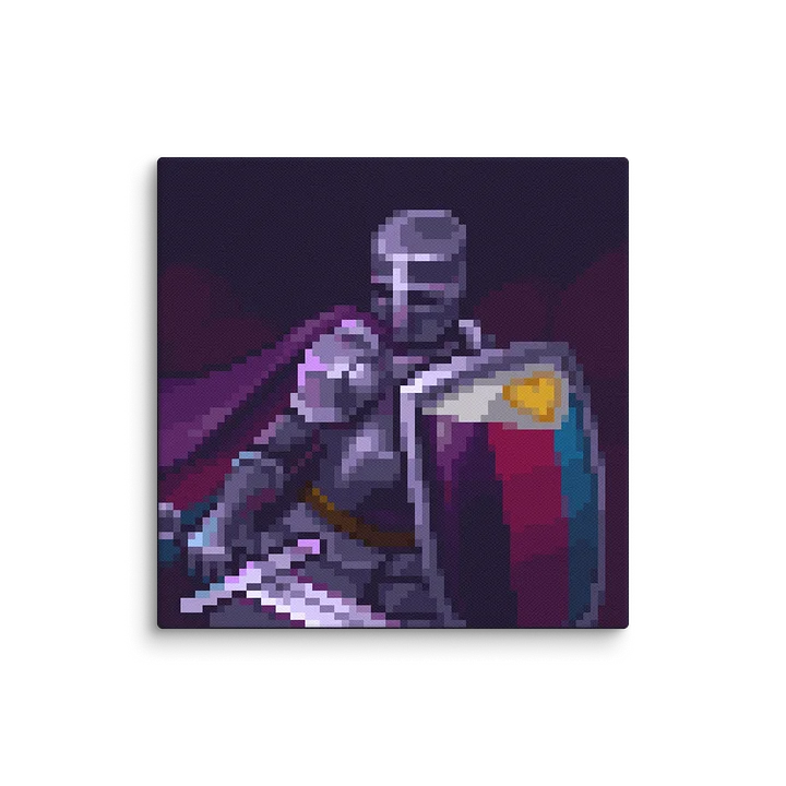 Polyamorous Knight Pixel Art Canvas Print product image (2)