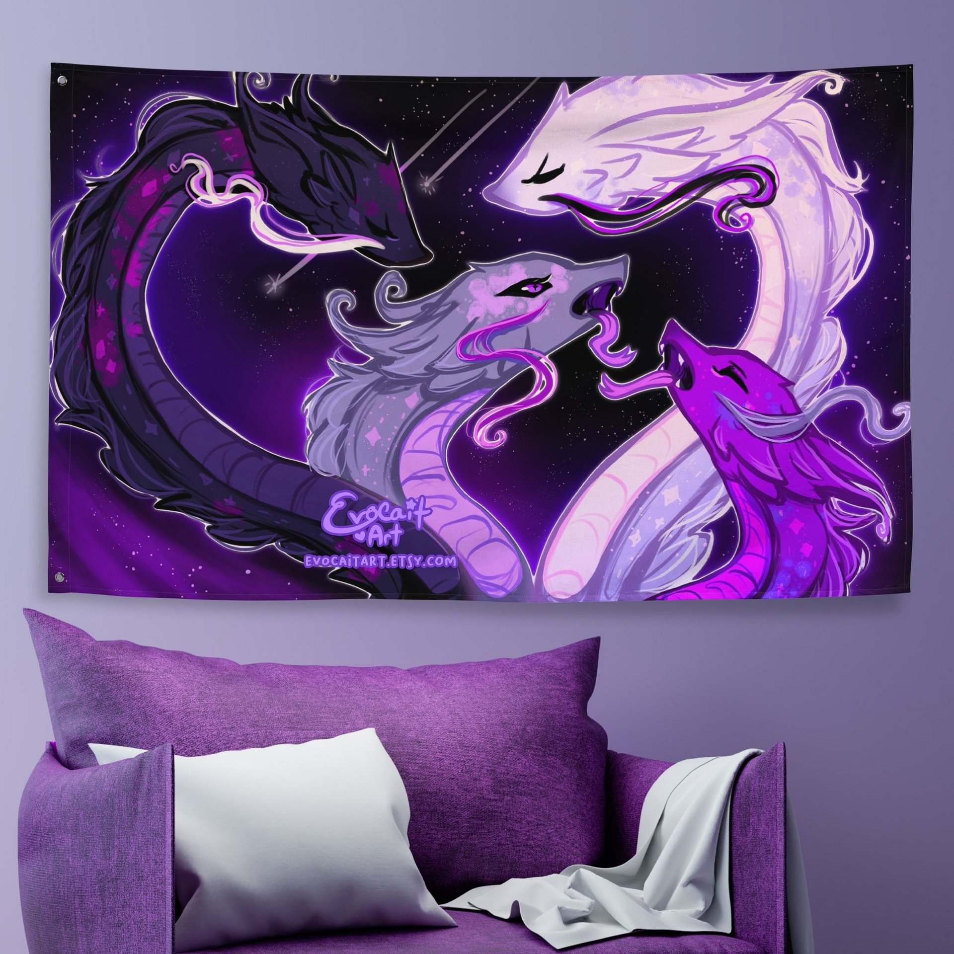 Fantasy Hydra Asexual Subtle Pride Flag product image (1)