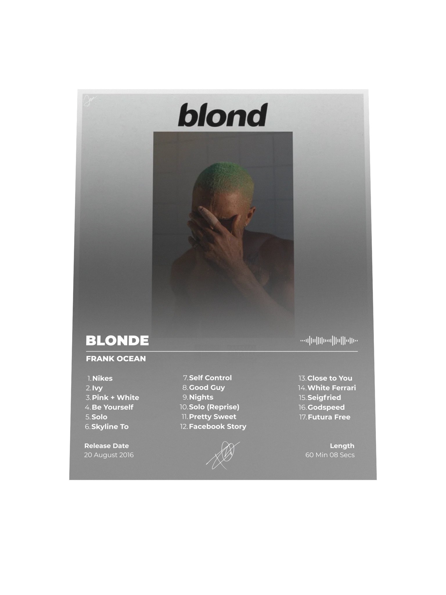 Frank Ocean Blonde Poster product image (4)