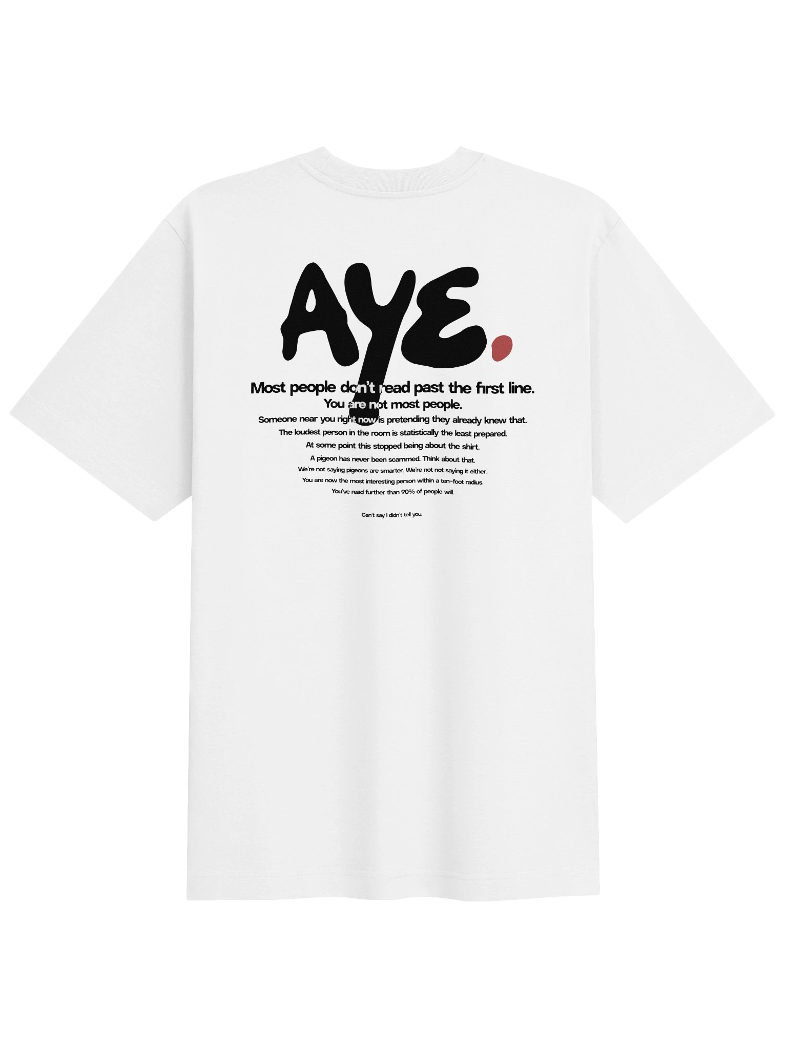 The "Aye" Oversized Tee (in the Light) product image (1)