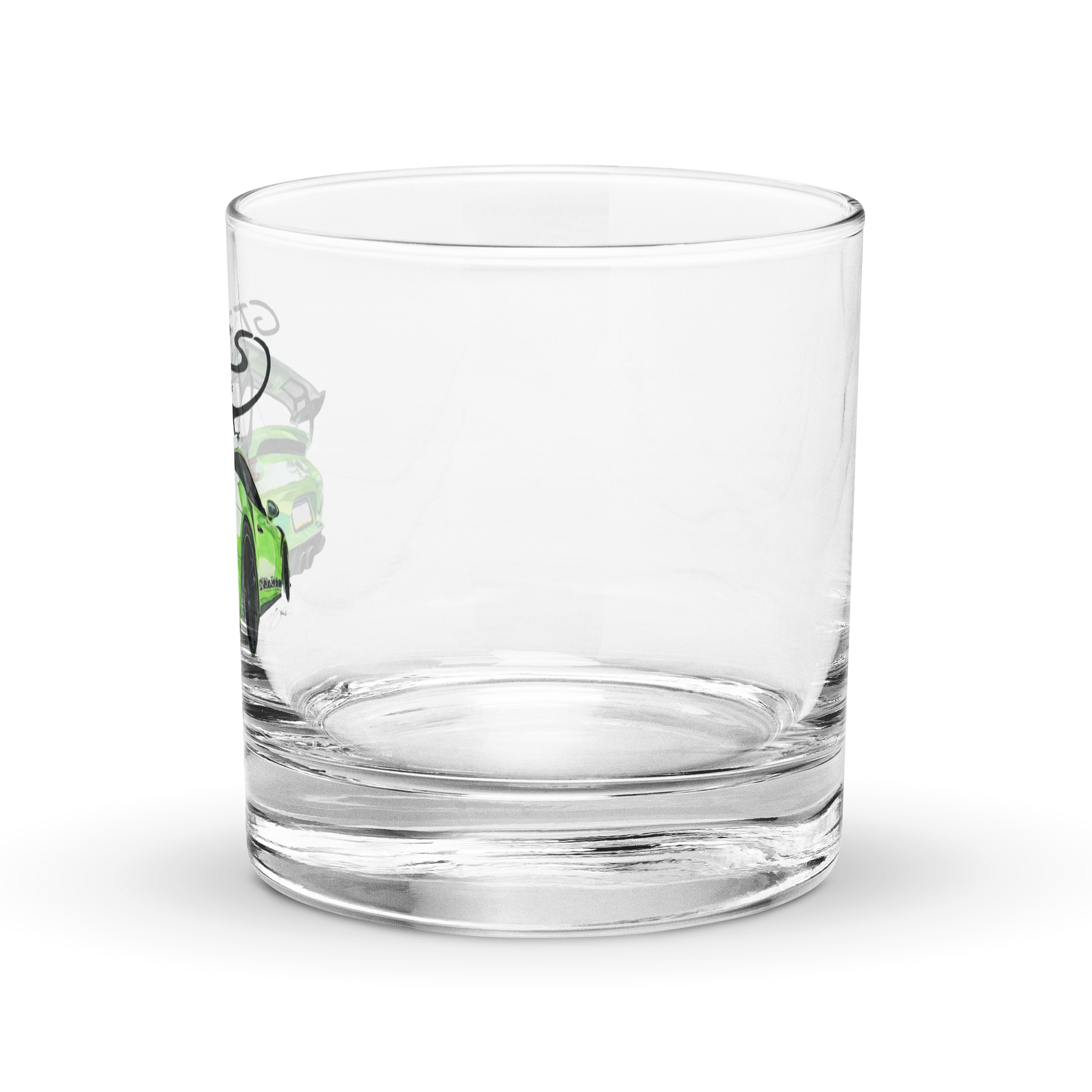 Green Lizard Rocks Glass product image (2)