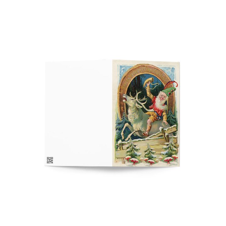 Elf on Reindeer Christmas Card product image (4)