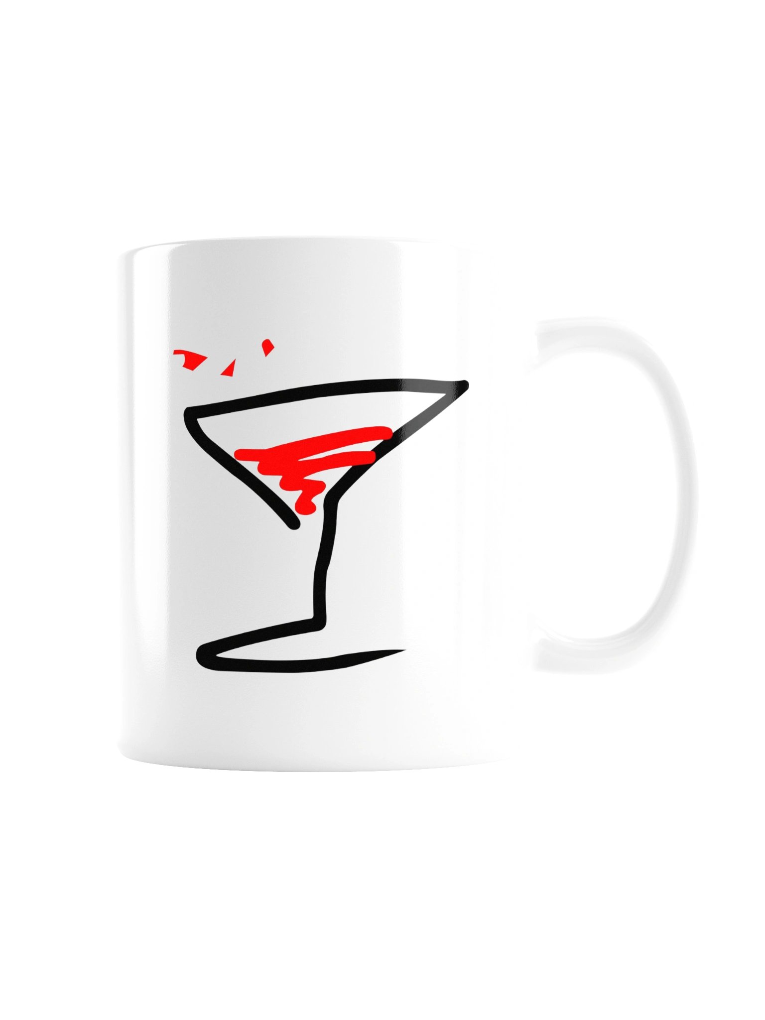 Official "Over A Glass Or Two" White Glossy Mug (#OAGOT) product image (8)