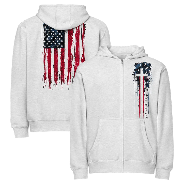 One Nation Under God Zip Hoodie product image (1)