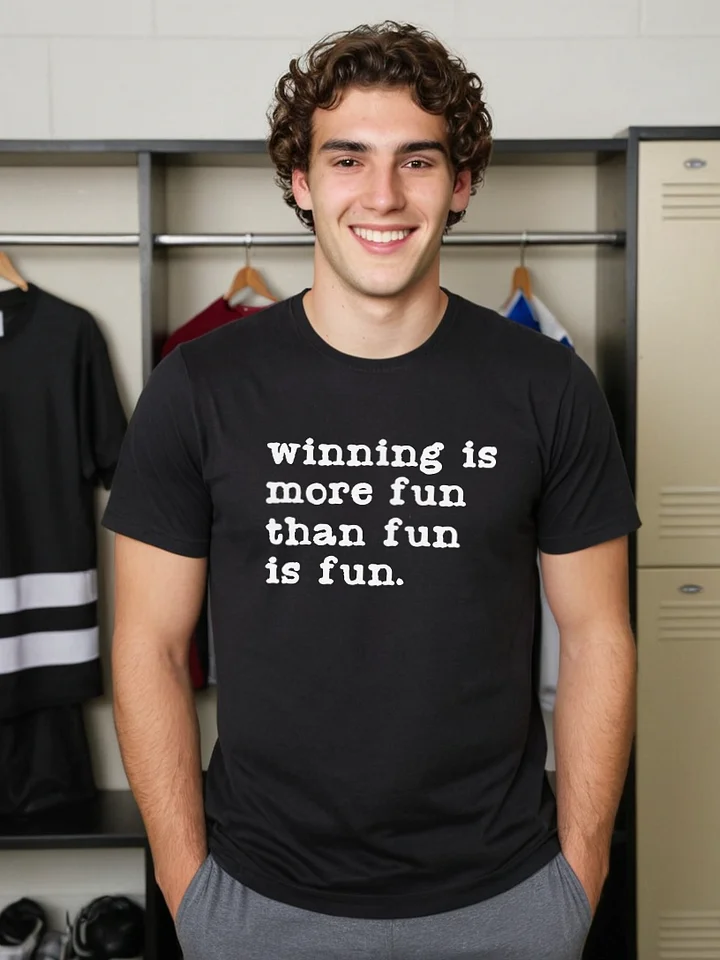 Funny Hockey T-Shirt – Winning is More Fun – Beer League Hockey Shirt for Men - Gift for Hockey Players and Winners product image (2)