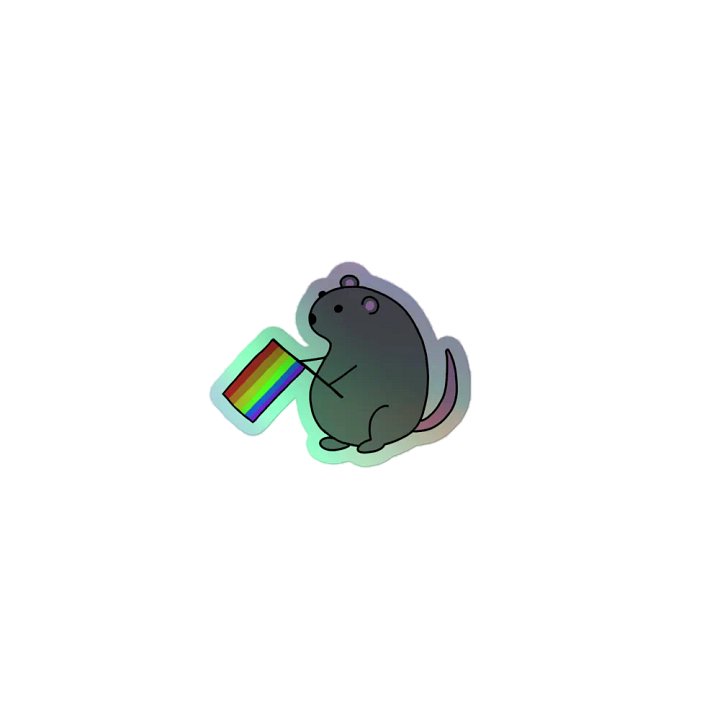 Pride Rat Holographic Sticker product image (1)