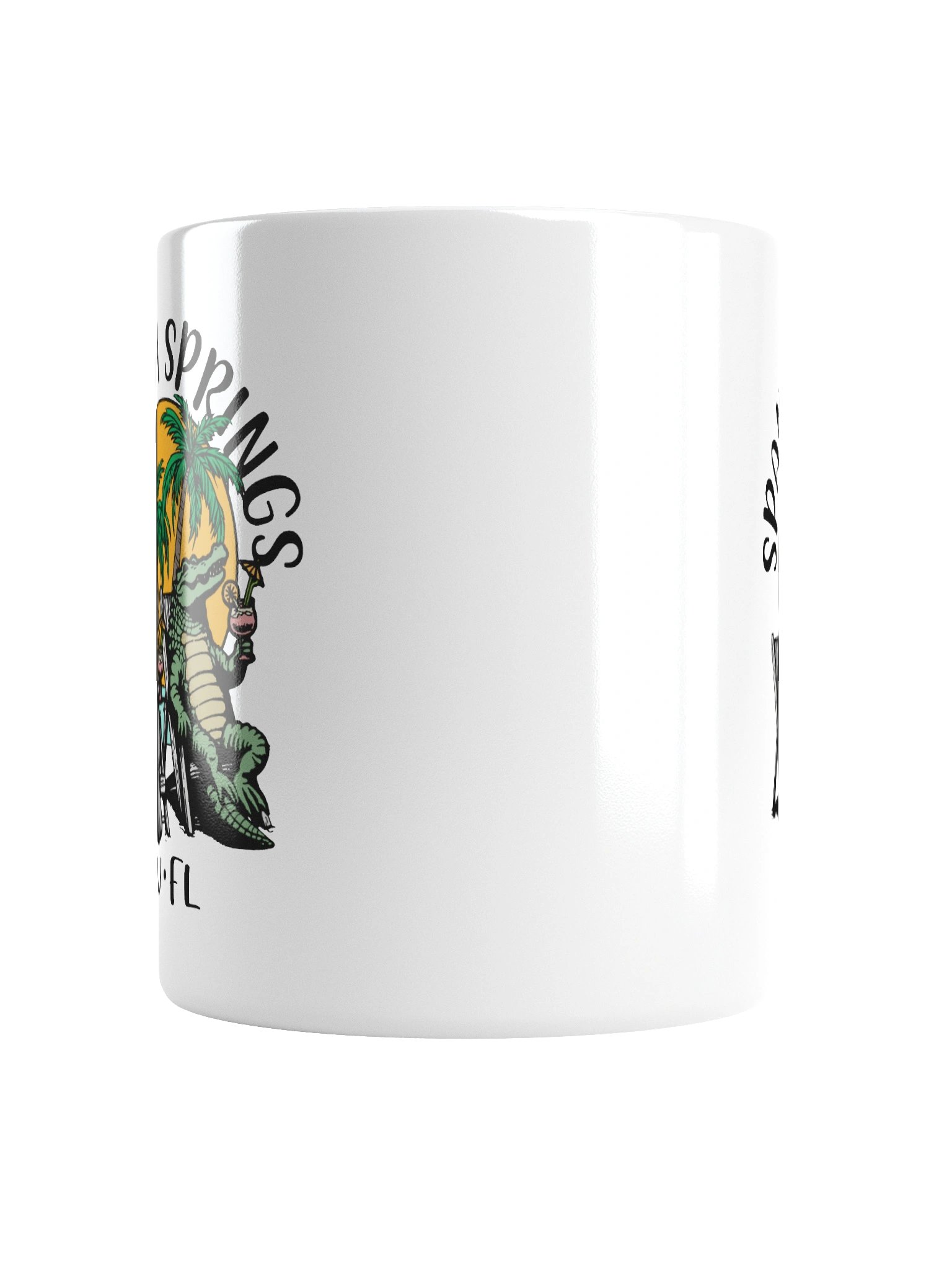 Spanish Springs TV Florida USA Fun Manatee Alligator Design Coffee Mug product image (6)