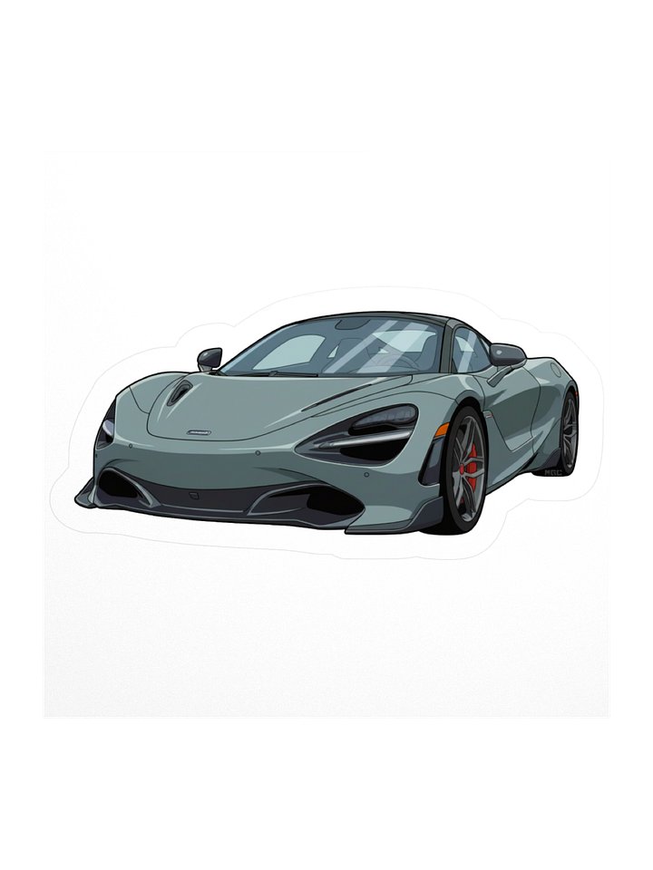 Polaris Blue McLaren 720S Sticker (Retro, Sketch, Silhouette) product image (2)