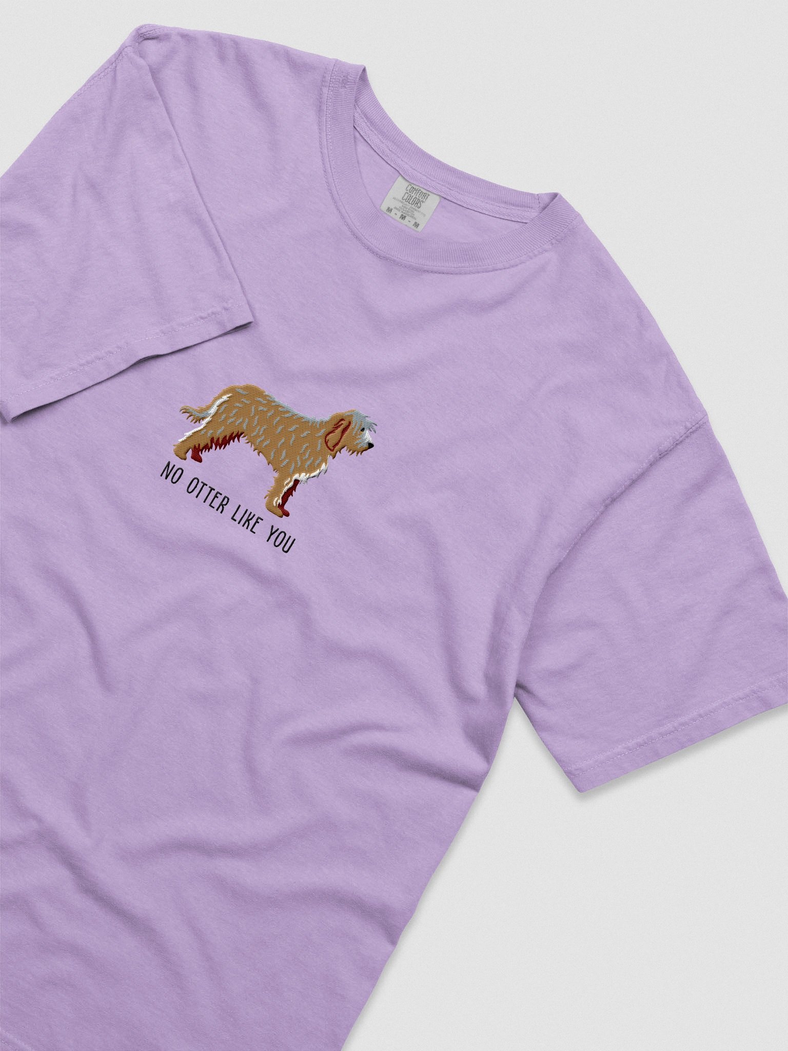 No Otter Like You T-Shirt(Embroidered) of an Otterhound(Wheaten) product image (8)
