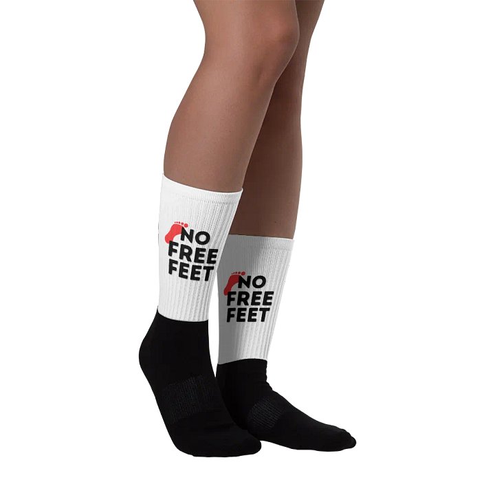 No Free Feet Socks (Black / Red) product image (2)
