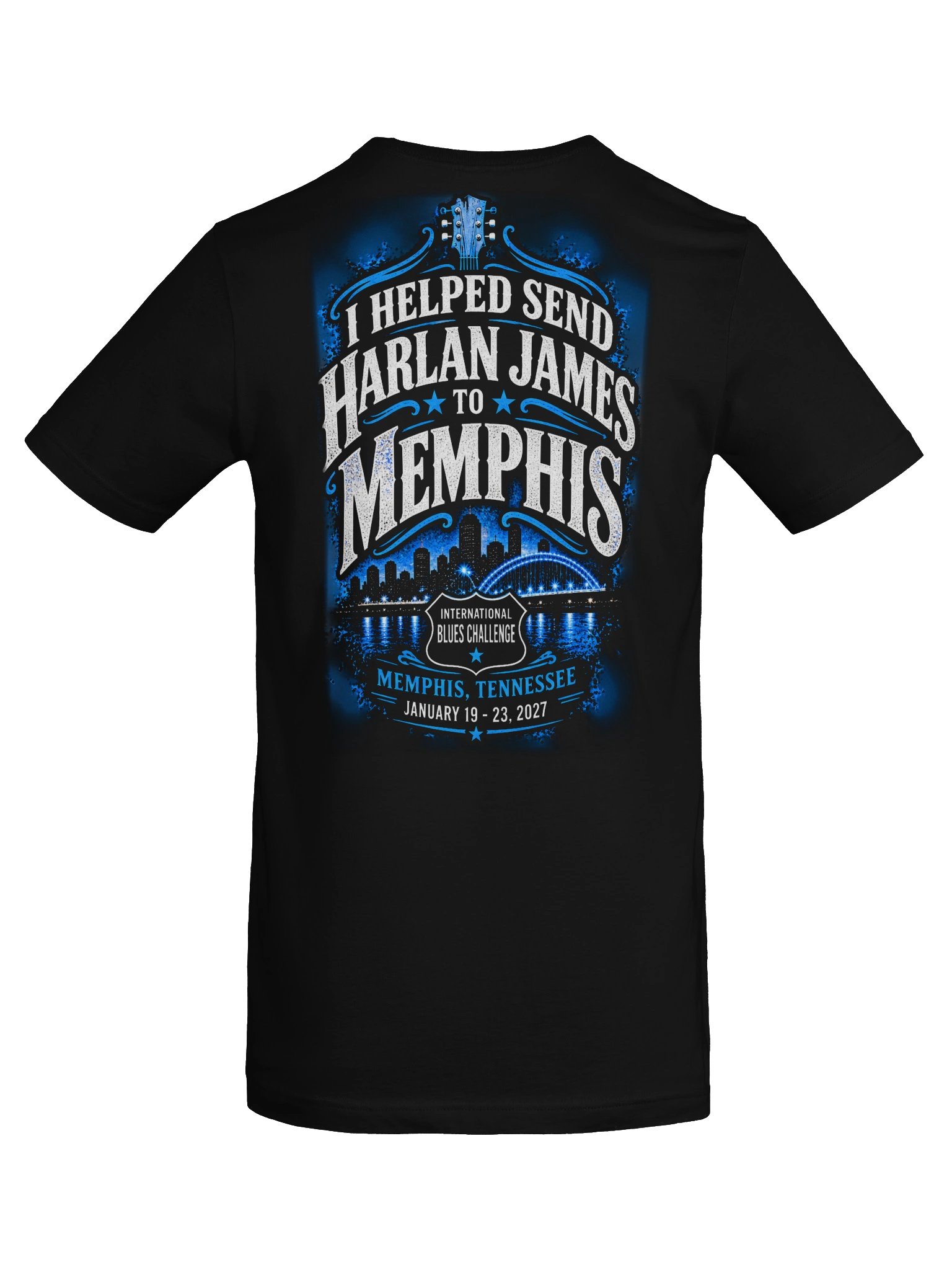 Harlan James – Road to Memphis 2027 | Limited Edition Supporter Tee product image (6)