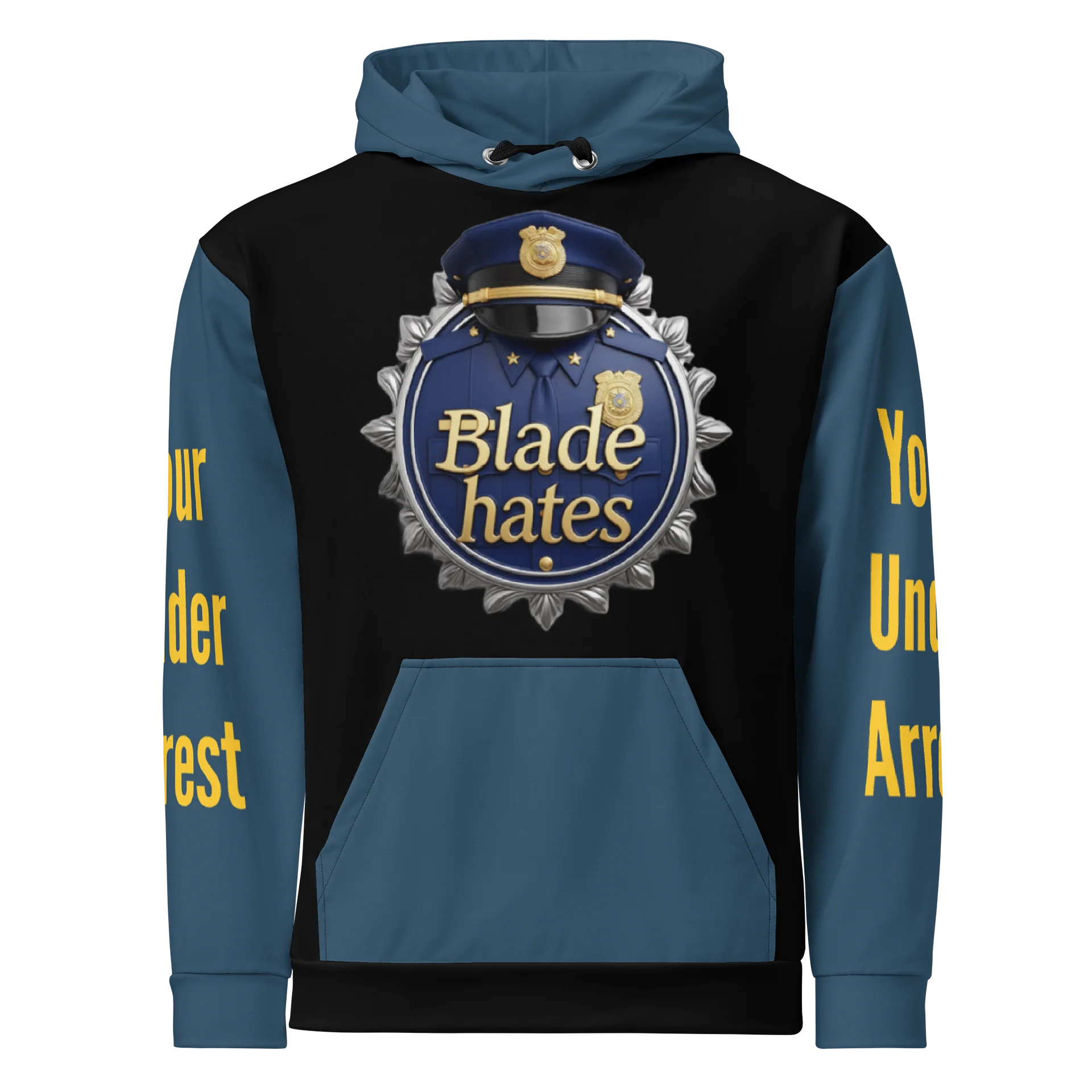 Badge of Honor for the hater All-Over Print Hoodie product image (1)