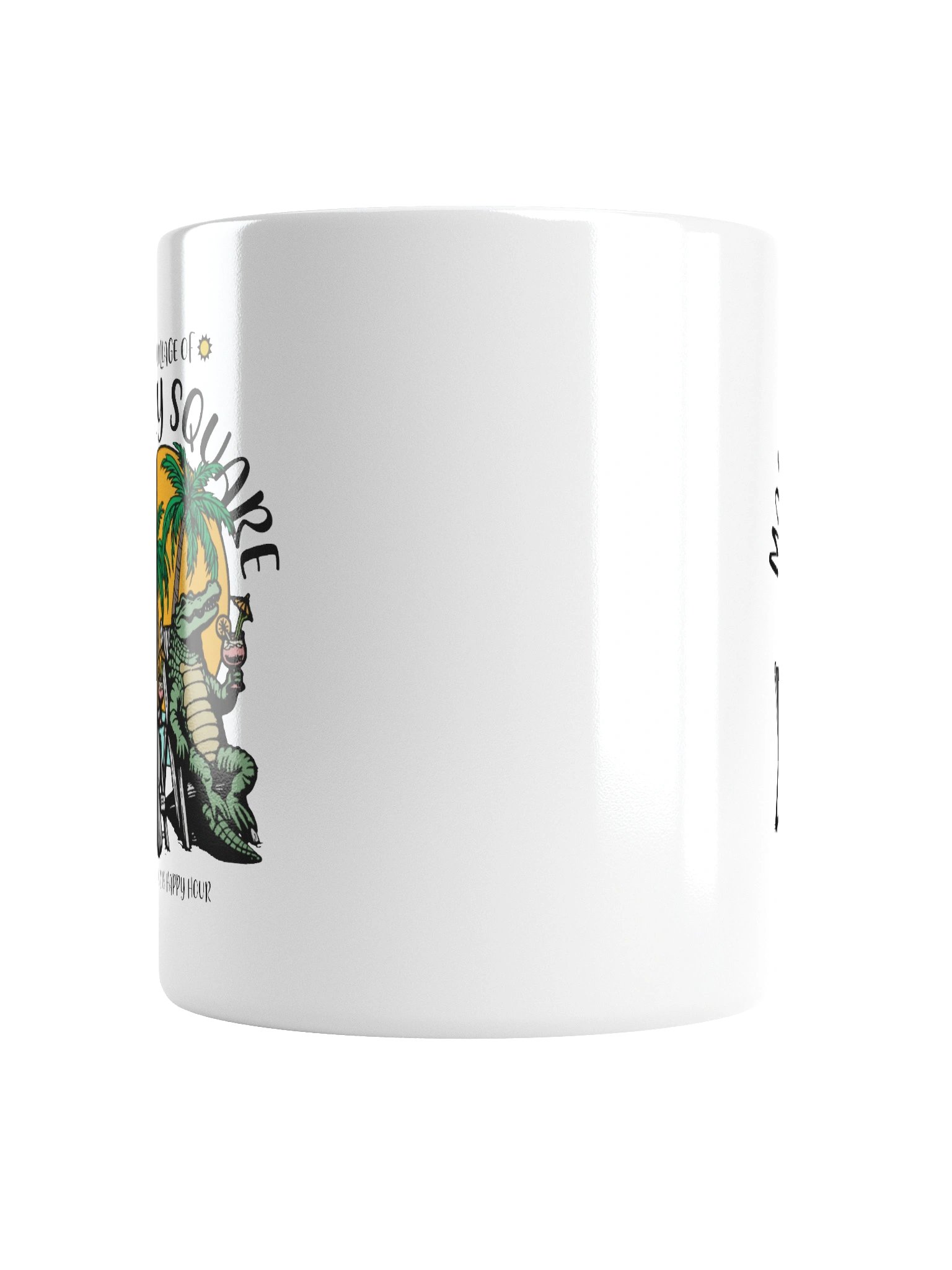 The Village of Mallory Square TV Florida USA Fun Manatee Alligator Design Coffee Mug product image (16)