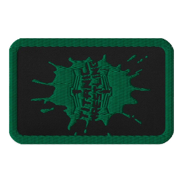 Green Splatt Embroidered Patch product image (1)