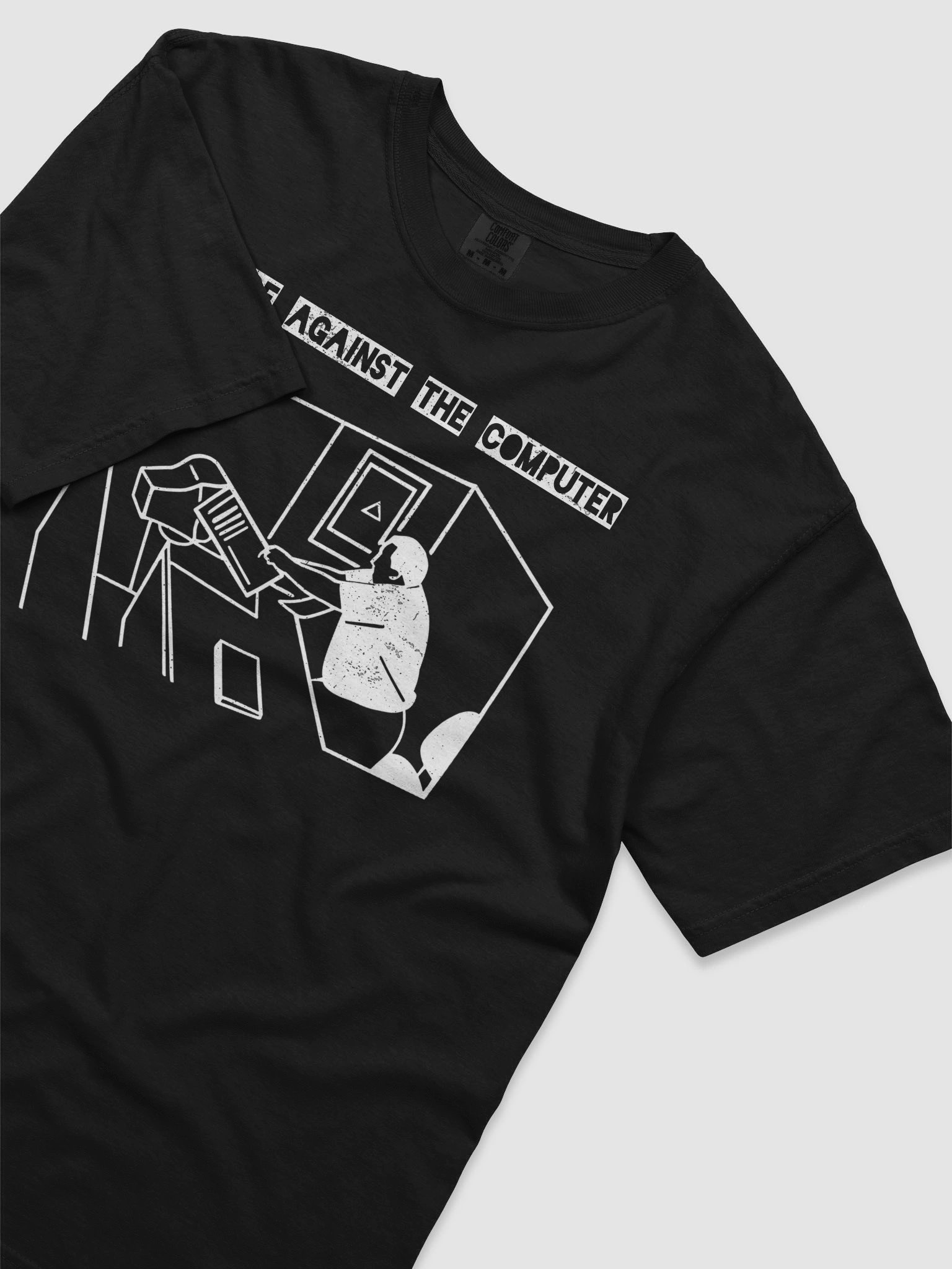 Rage Against the Computer Tee – Office Meltdown Meme | Tech Rage Series product image (65)
