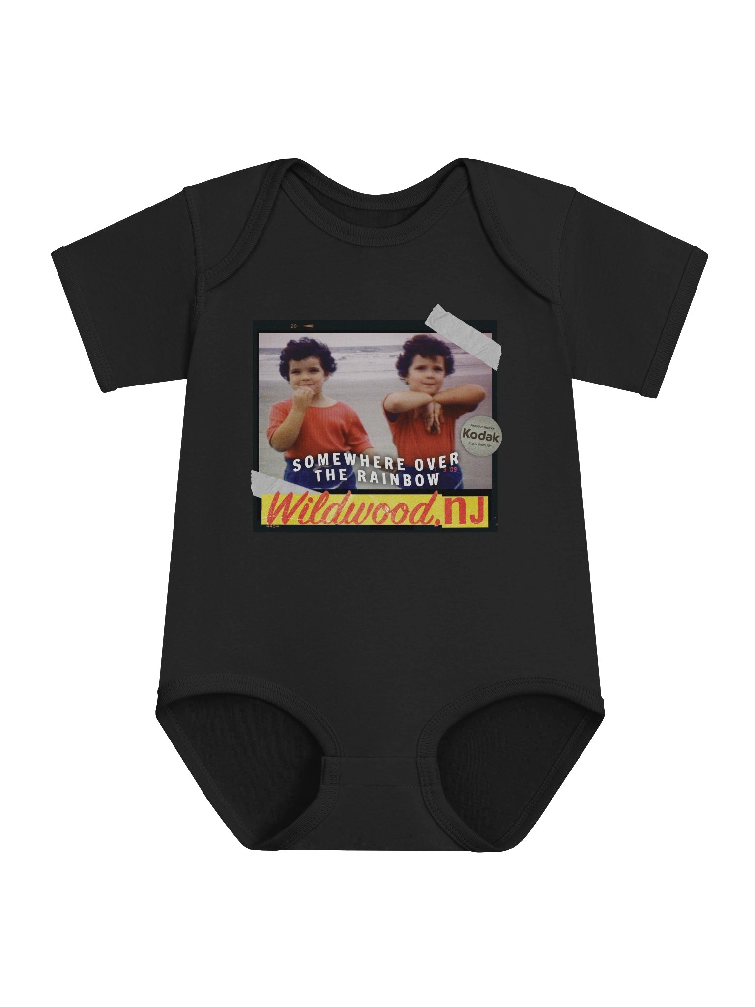 Wildwood, NJ - Somewhere Over the Rainbow Baby Onesie product image (1)