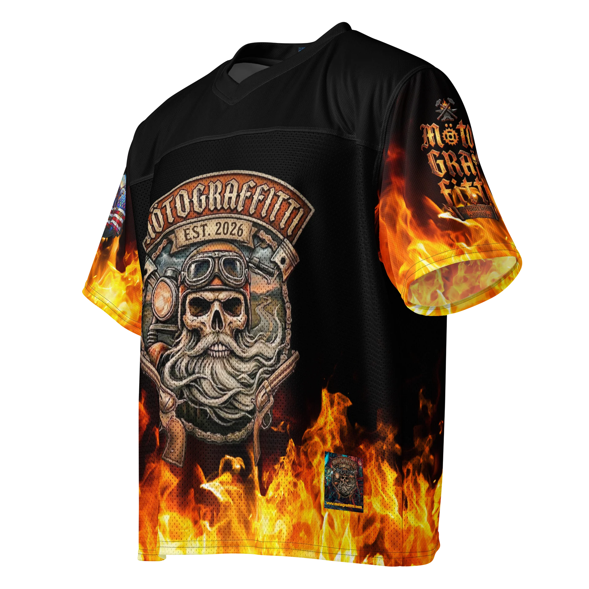 MötoGraffitti MotoMan Football Jersey product image (3)