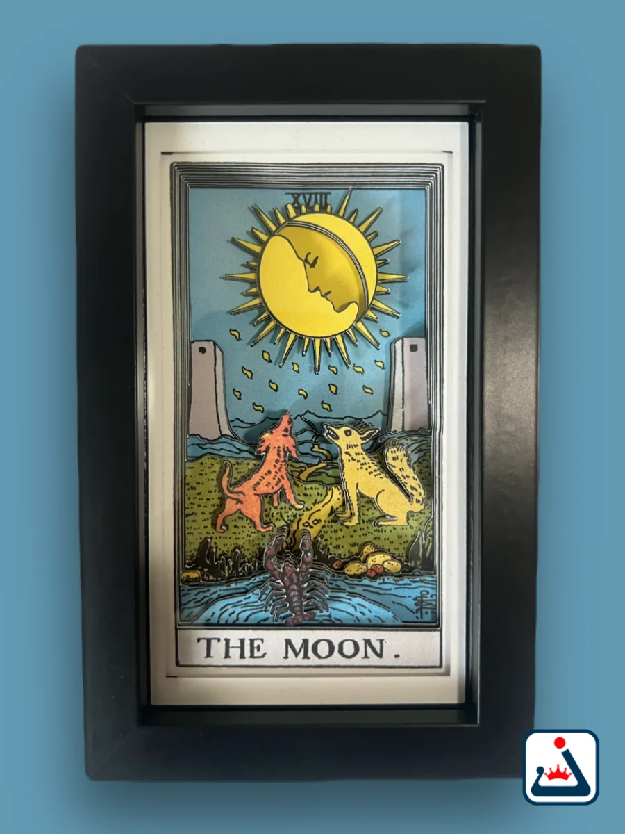 The Moon – 3D Tarot Shadow Box Art product image (1)