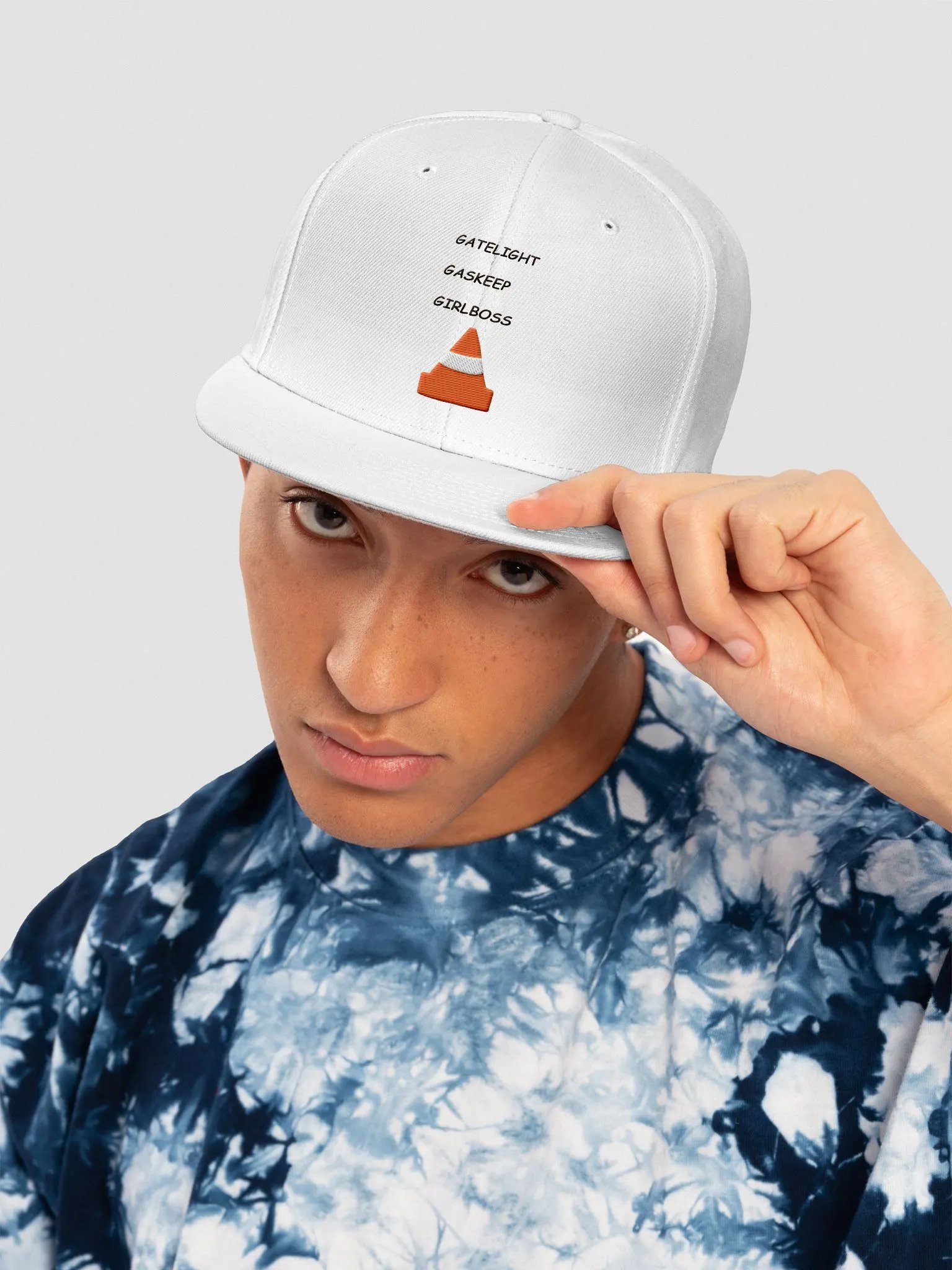Gatelight, Gaskeep, Girlboss White Snapback product image (5)